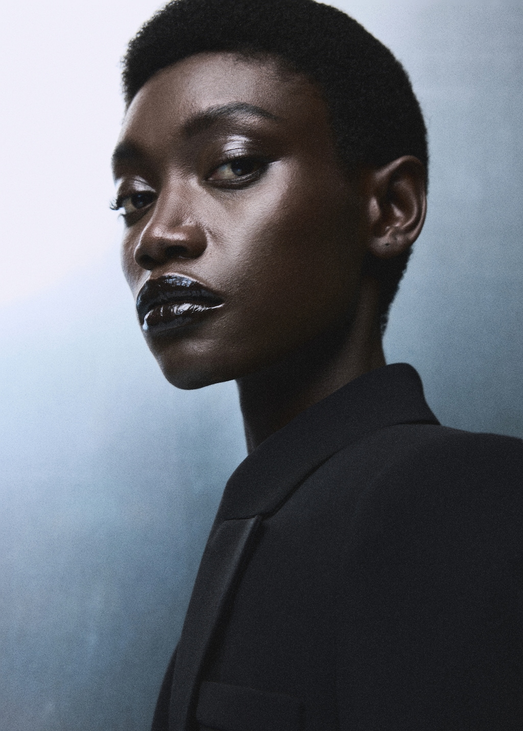 Blazer-style dress with belt