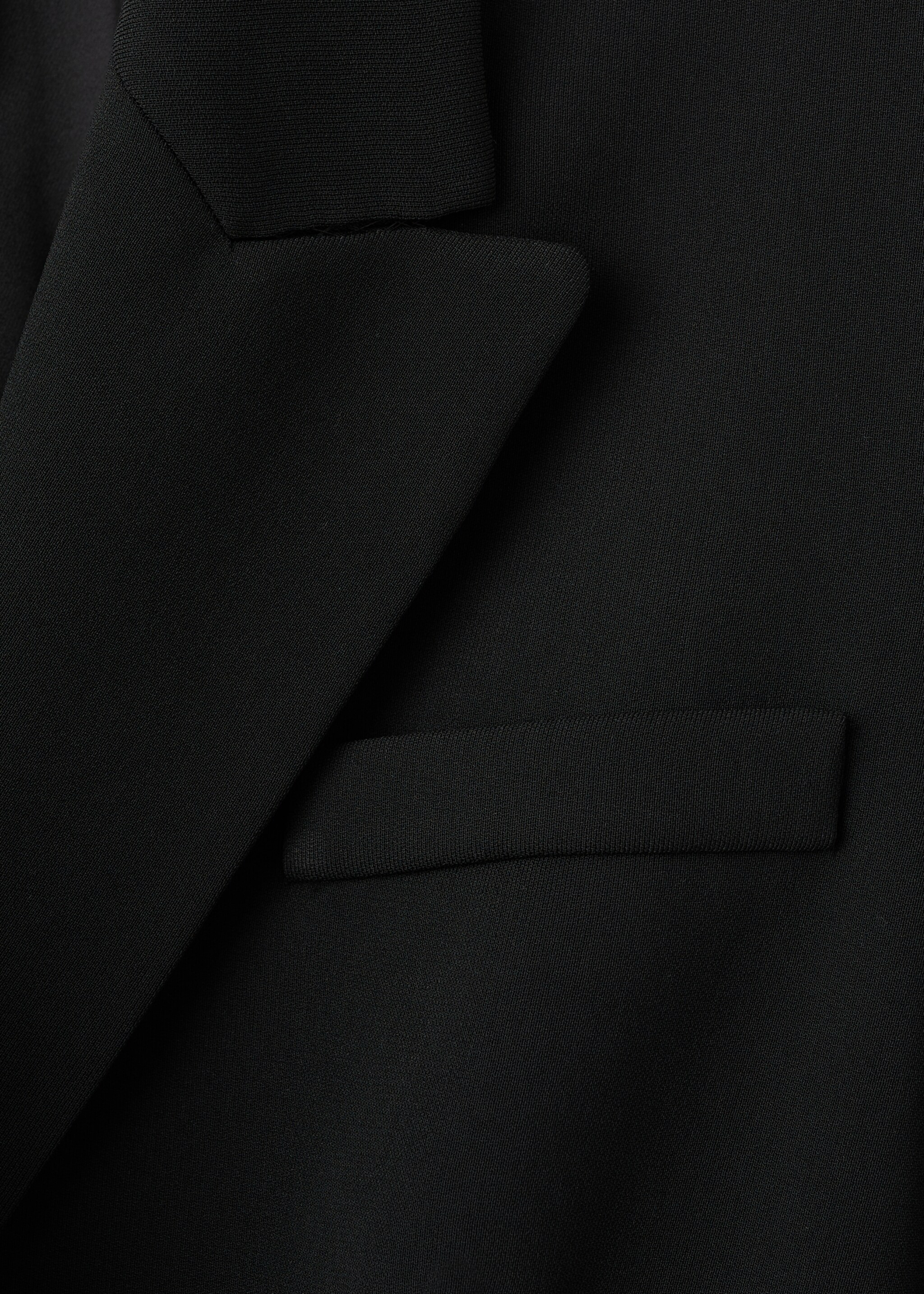 Vestit estil blazer amb cinturó - Detall de l'article 8, Negre. Ref: 17097906-01.