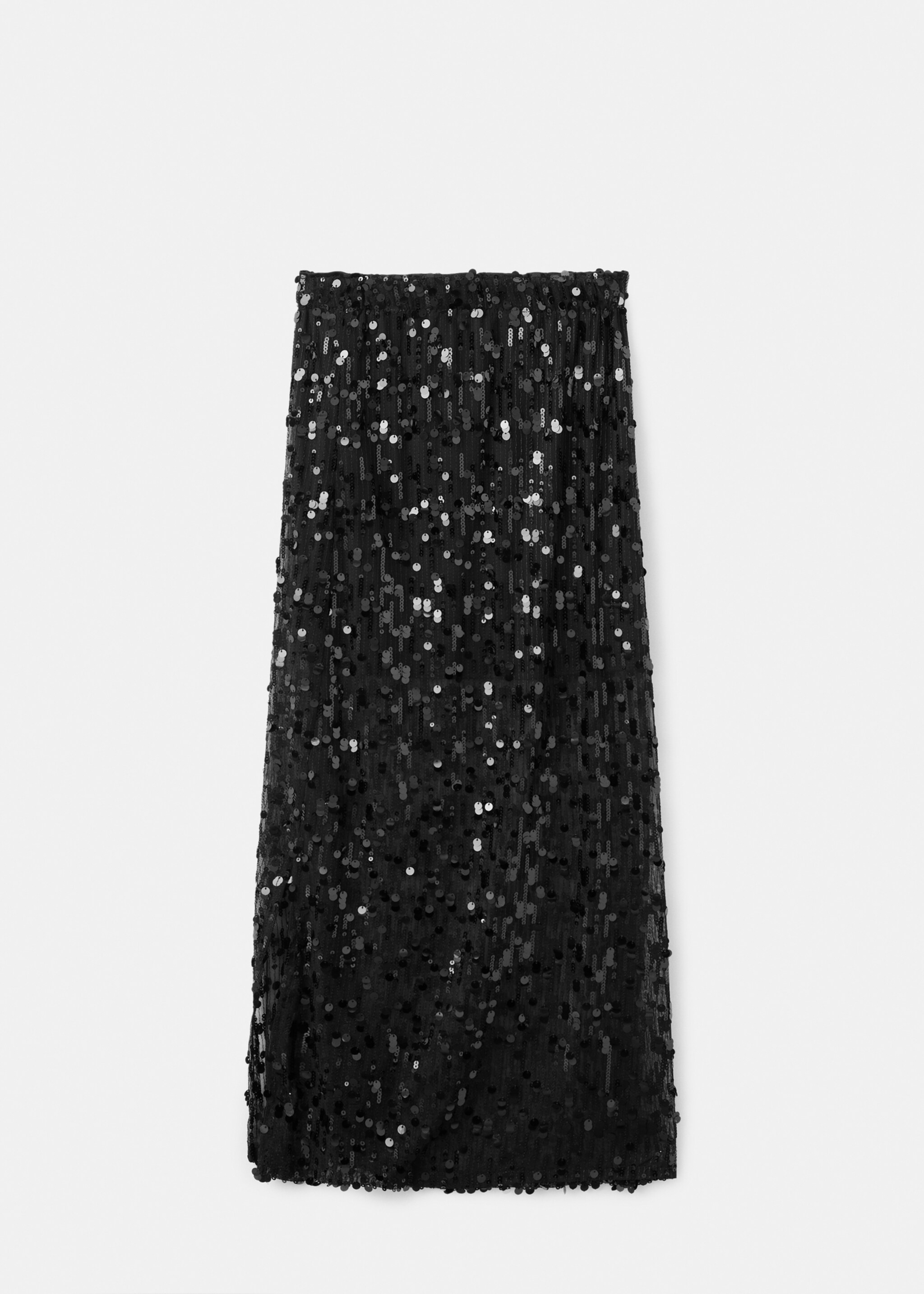 Sequin skirt - Article without model, Black. Ref: 17098273-01.