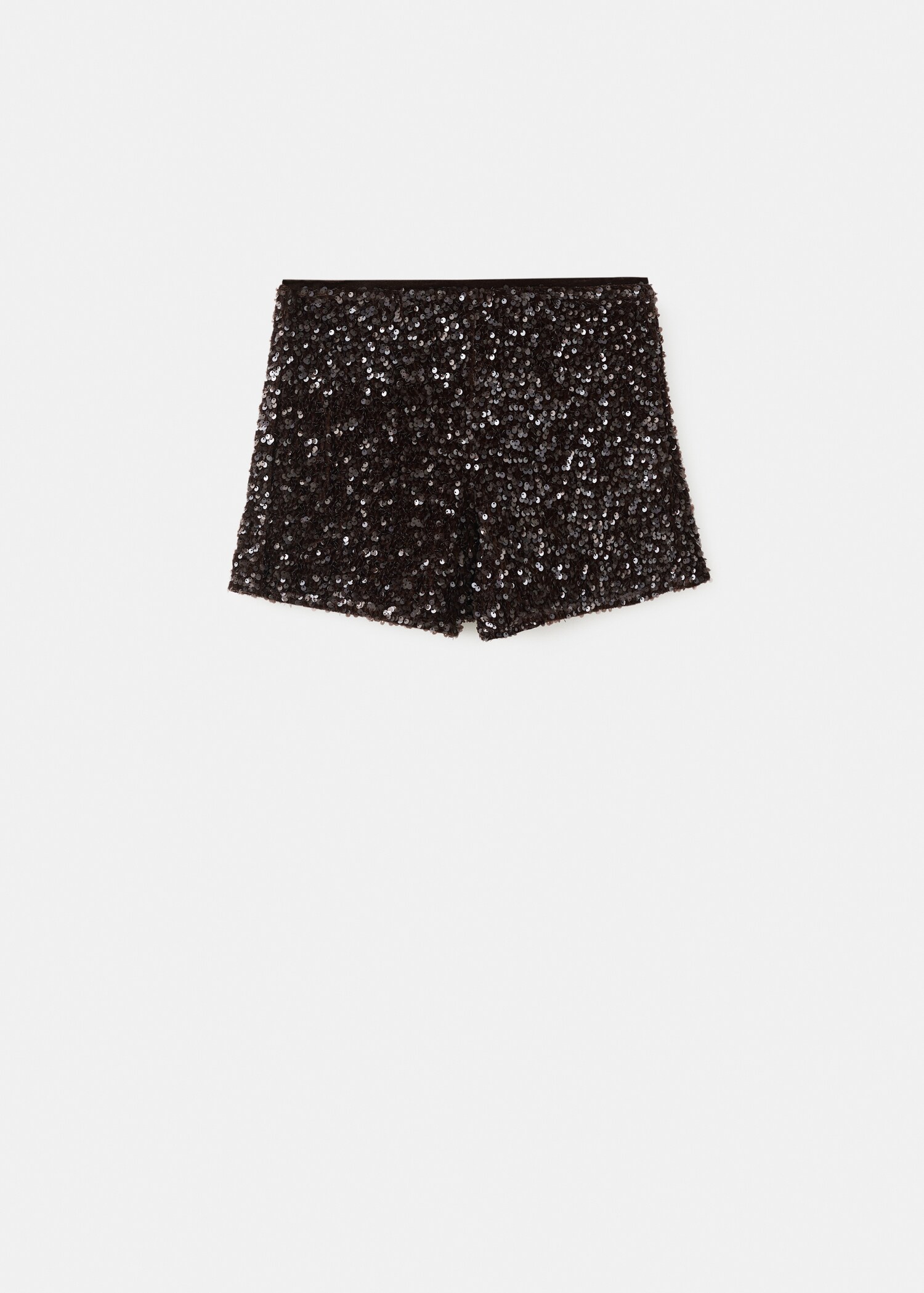 Velvet shorts with sequins - Article without model