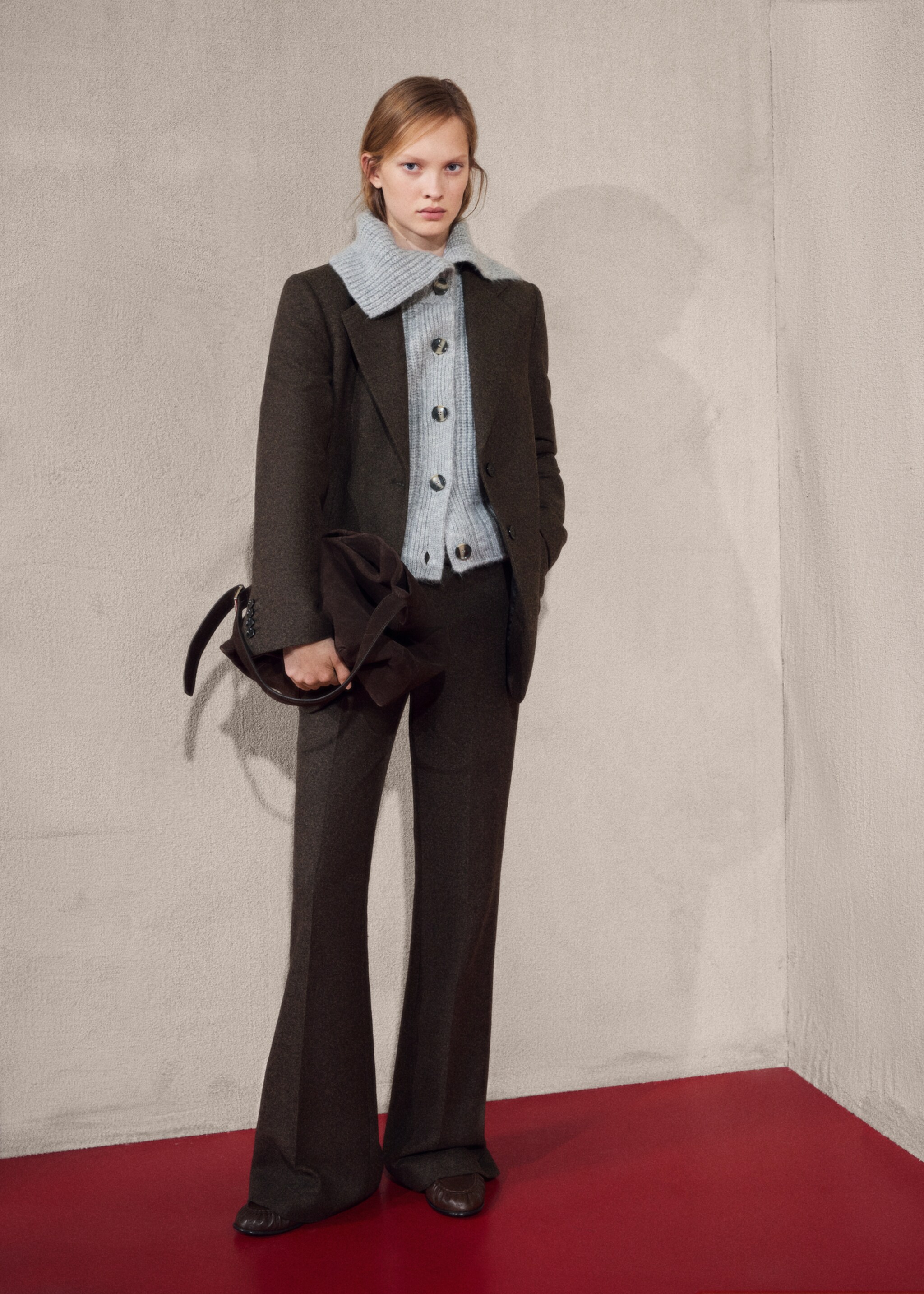 Cardigan with shawl collar - General plane, Grey. Ref: 17099118-01.