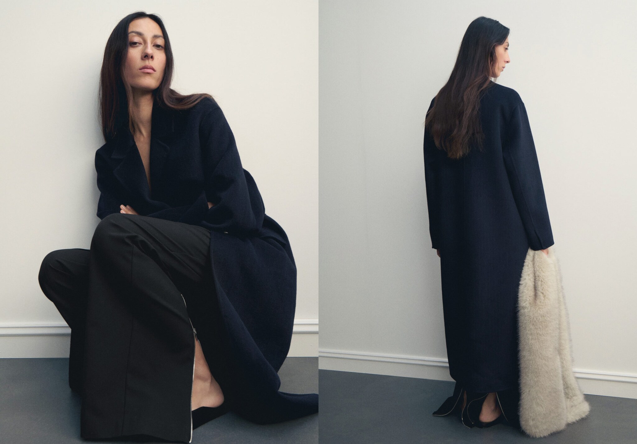 Wool overcoat - Panoramic plane