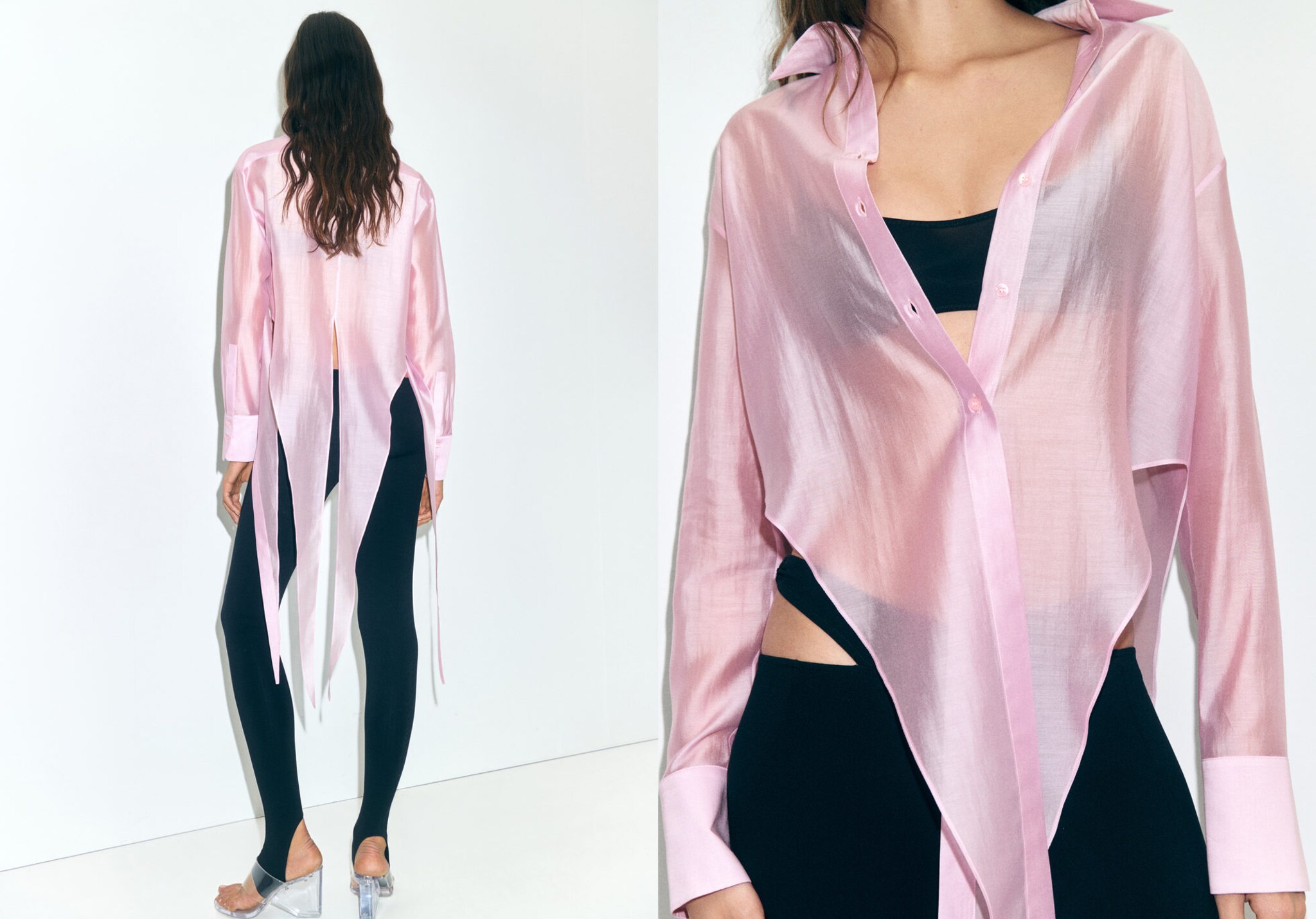 Lyocell shirt with peak finish - Panoramic plane
