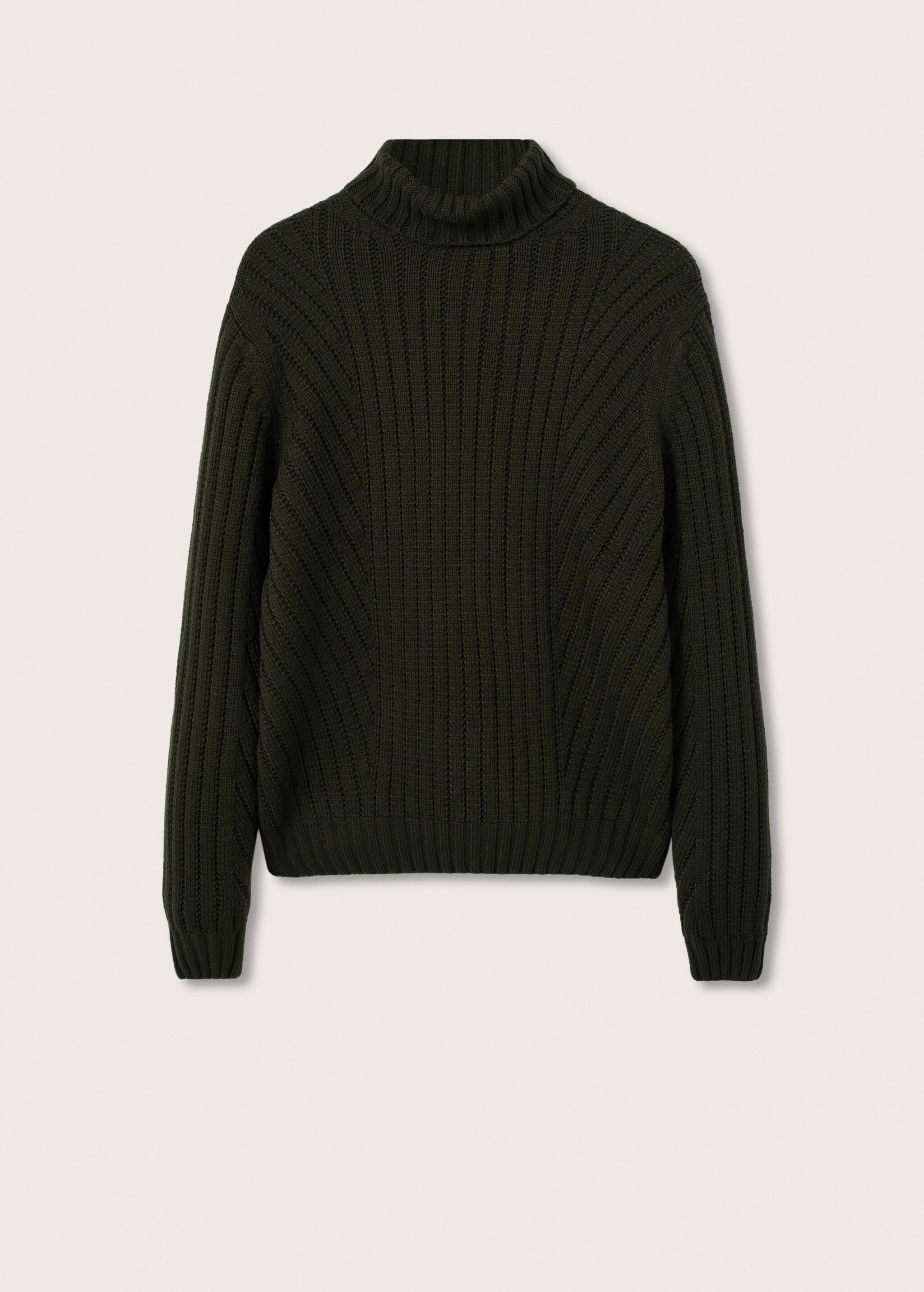Turtleneck ribbed sweater - Article without model