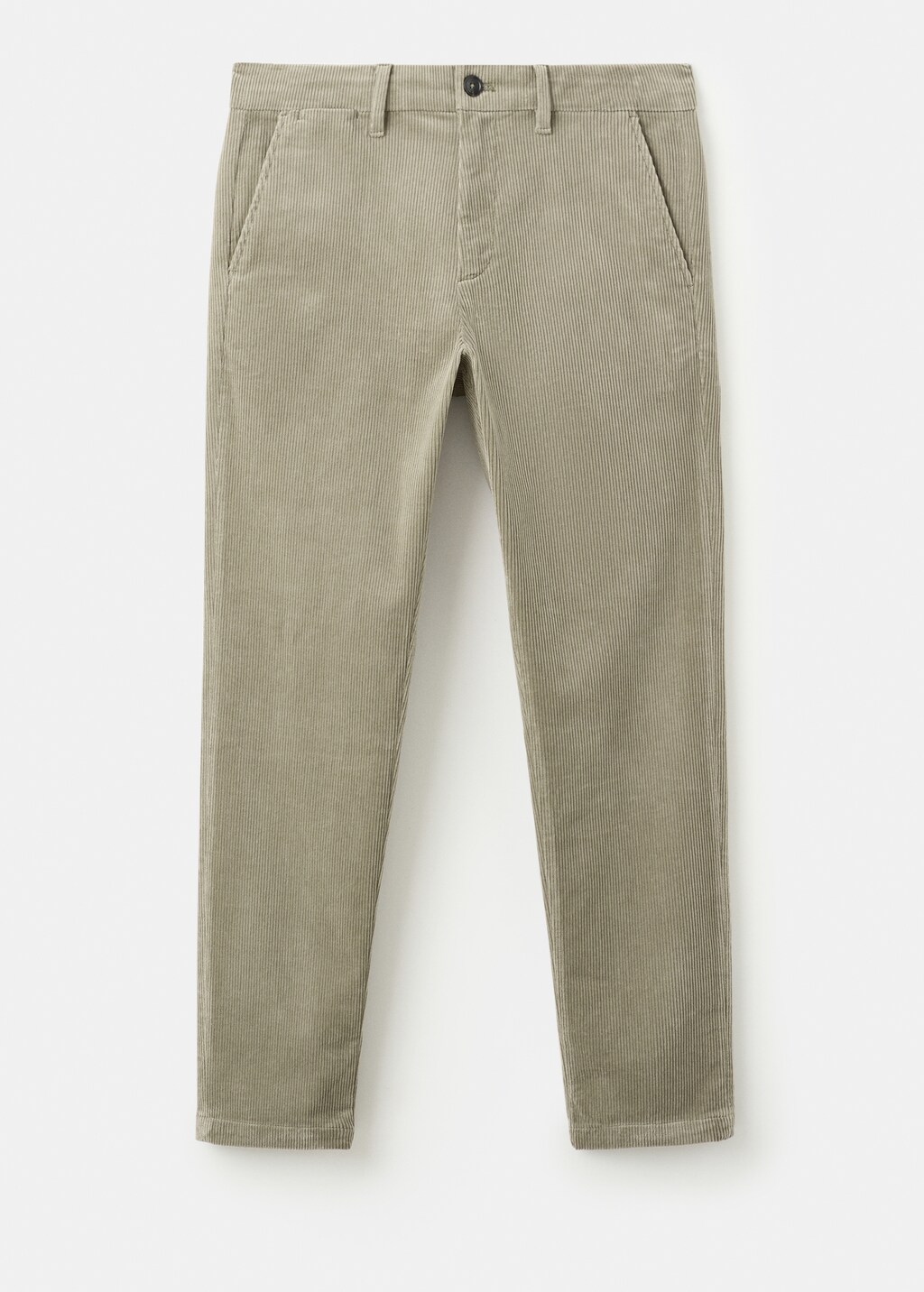 Corduroy slim-fit pants