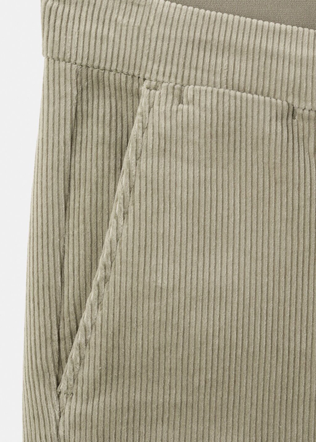 Corduroy slim-fit pants