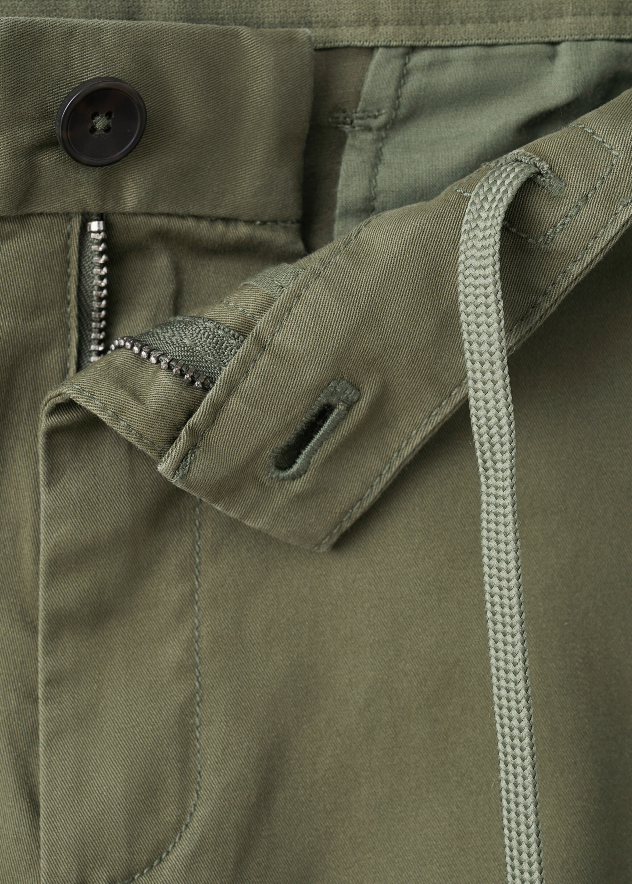 Prato cropped tapered chino trousers - Details of the article 8, Khaki. Ref: 27001196-00.