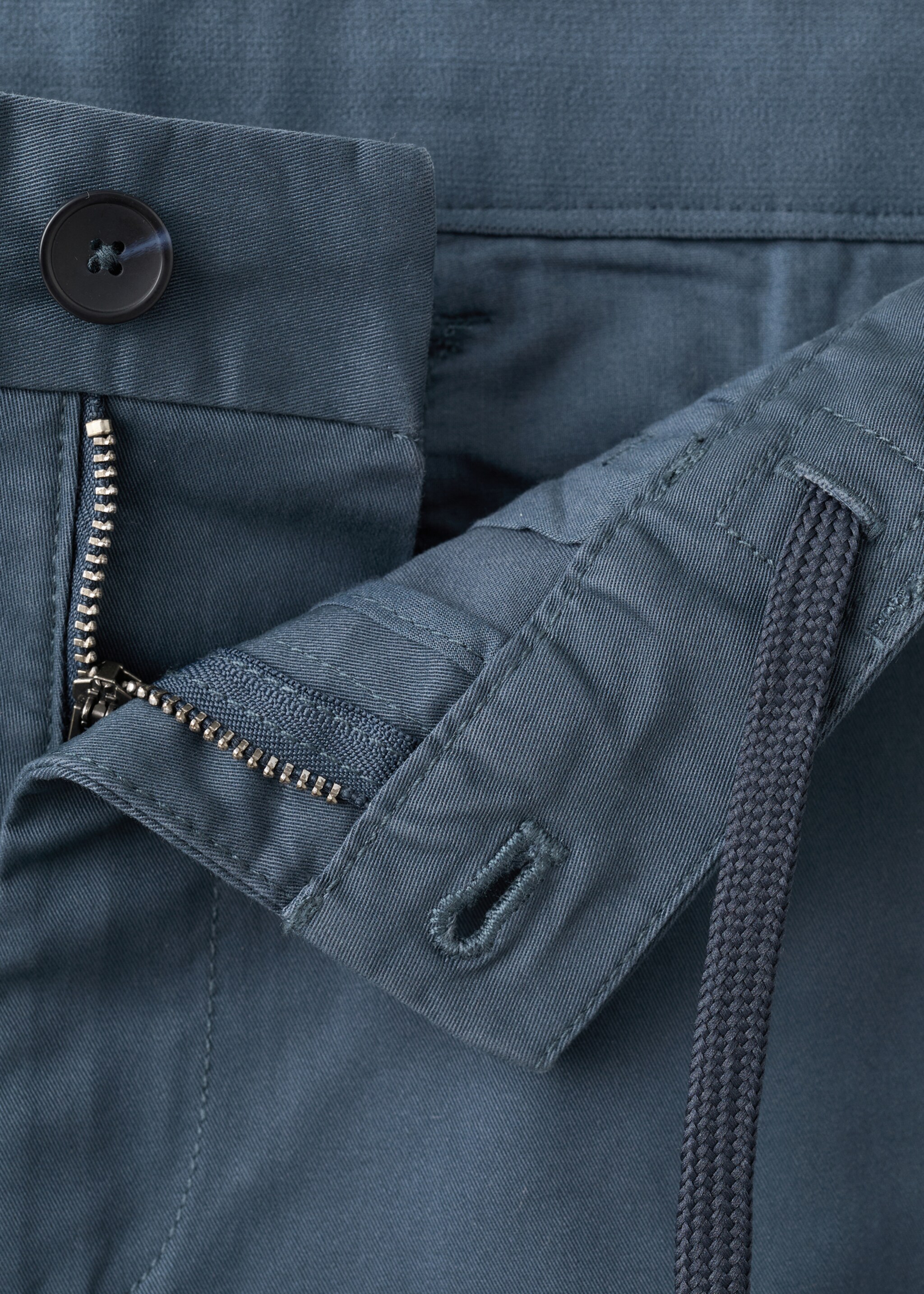 Pantalons Prato xinesos cropped tappered - Detall de l'article 8, Blau indi. Ref: 27001196-00.