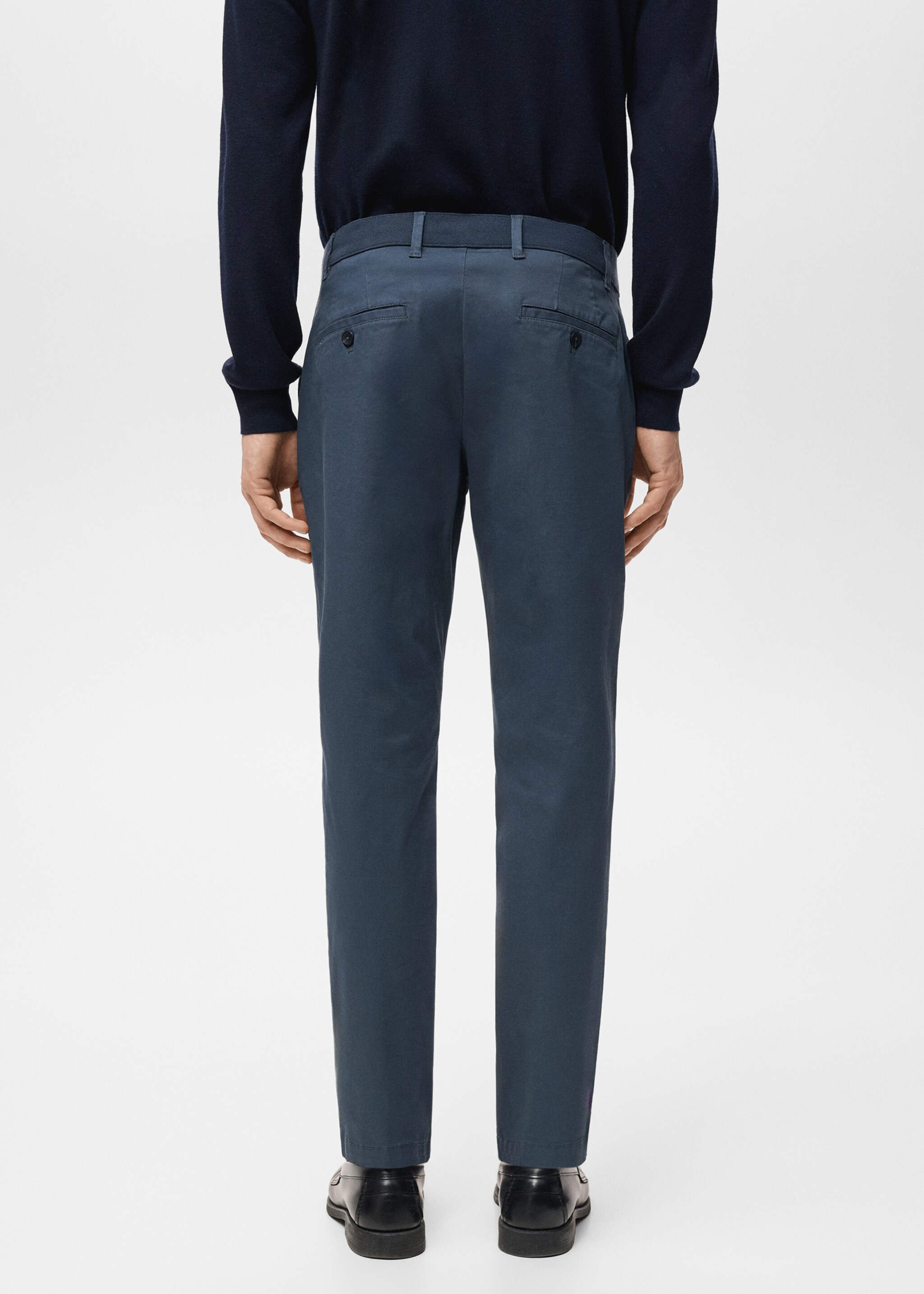 Pantalons Prato xinesos cropped tappered - Revers de l'article, Blau indi. Ref: 27001196-00.