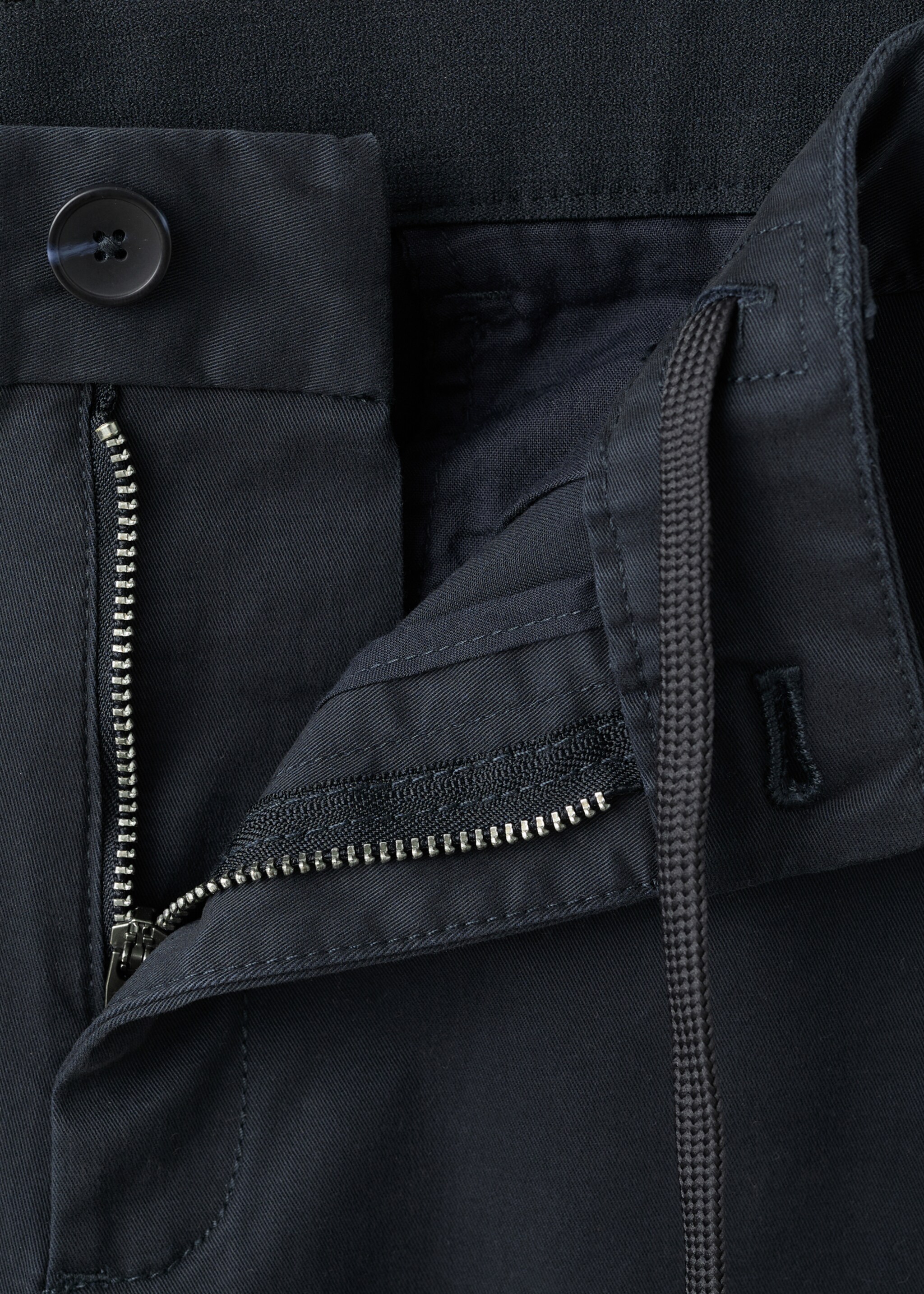 Pantalons Prato xinesos cropped tappered - Detall de l'article 8, Blau marí fosc. Ref: 27001196-00.