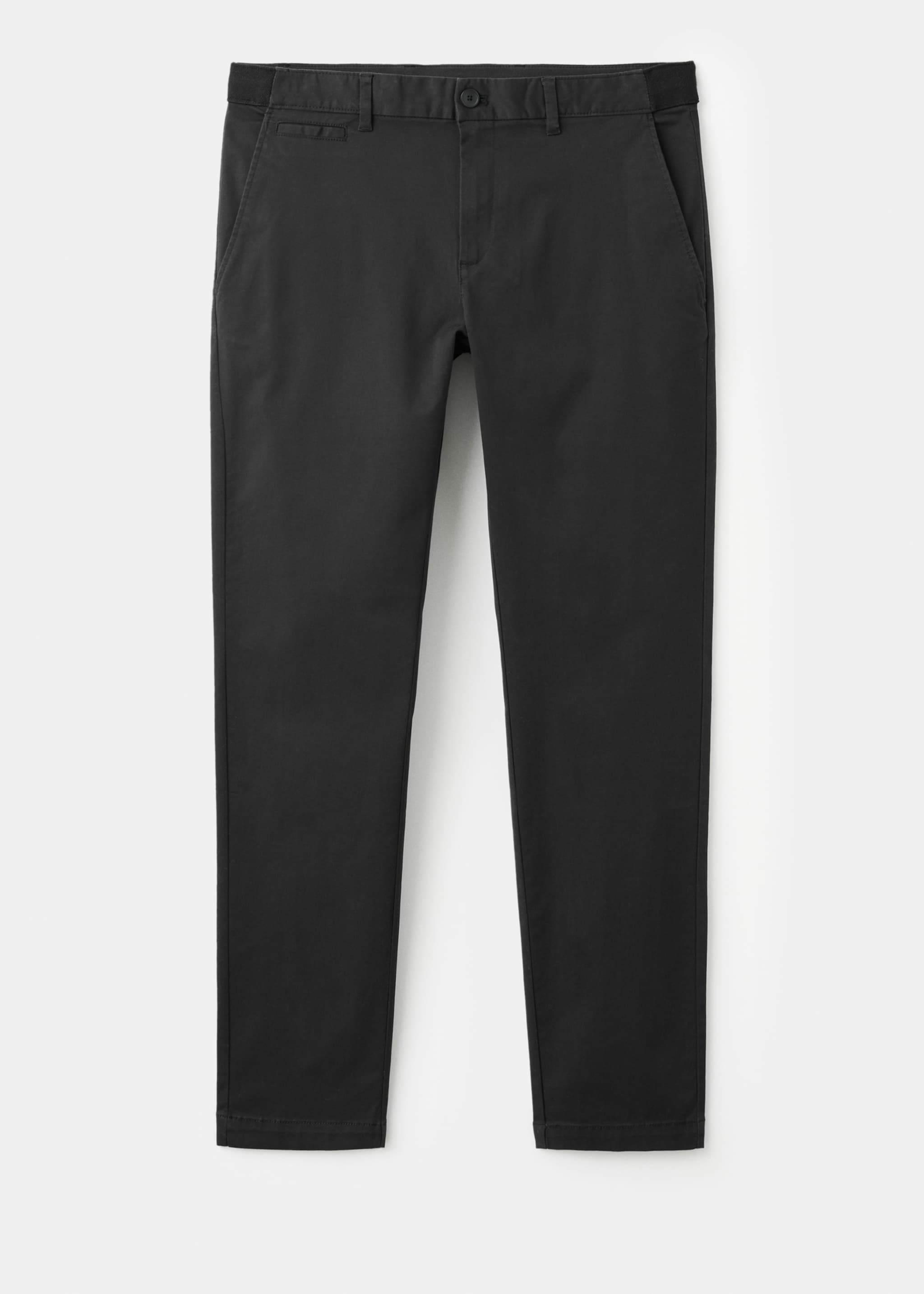 Prato cropped tapered chino trousers - Article without model, Black. Ref: 27001196-00.