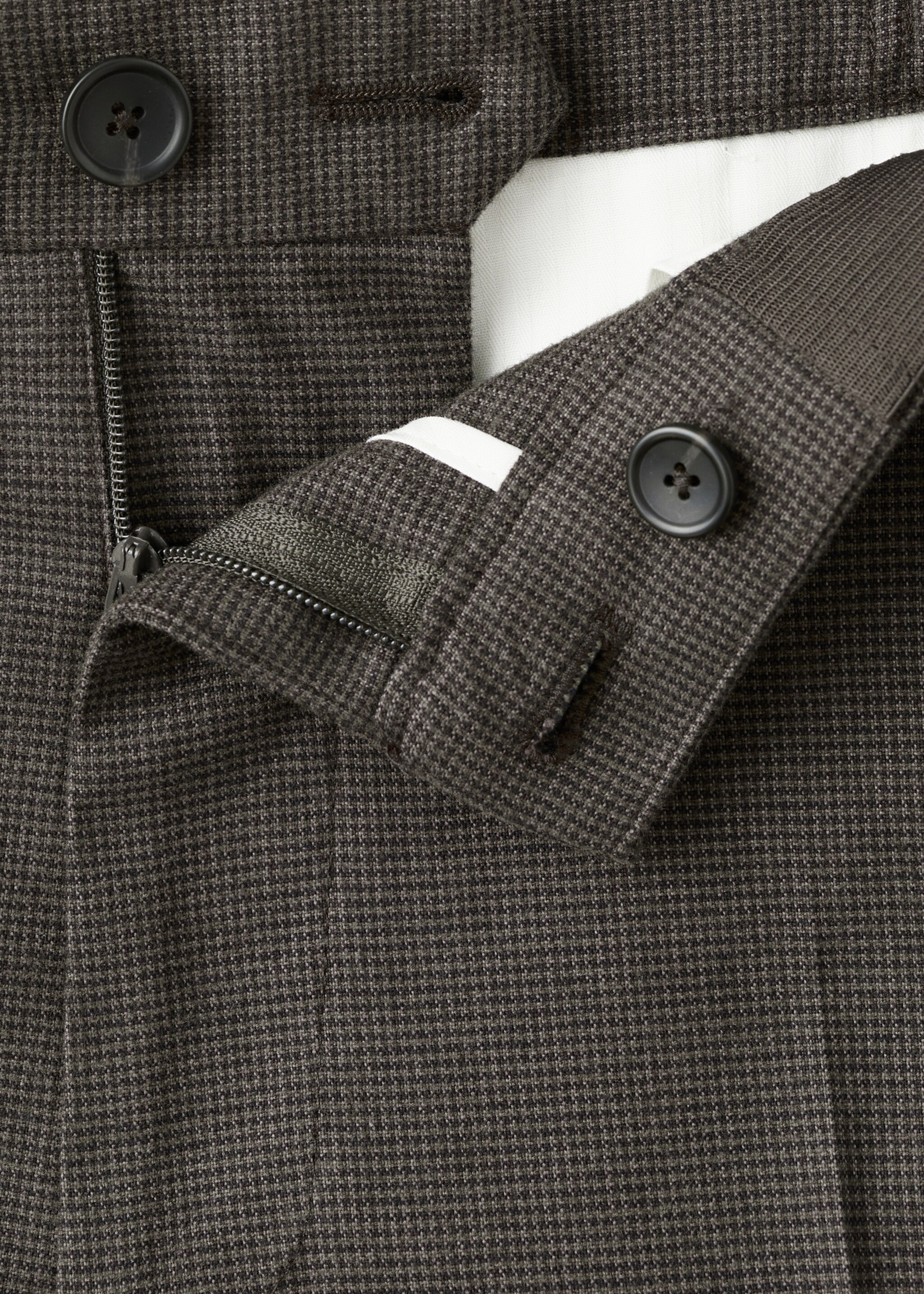 Pantalón franela slim fit - Detalle del artículo 0, Chocolate. Ref: 27001203-00.