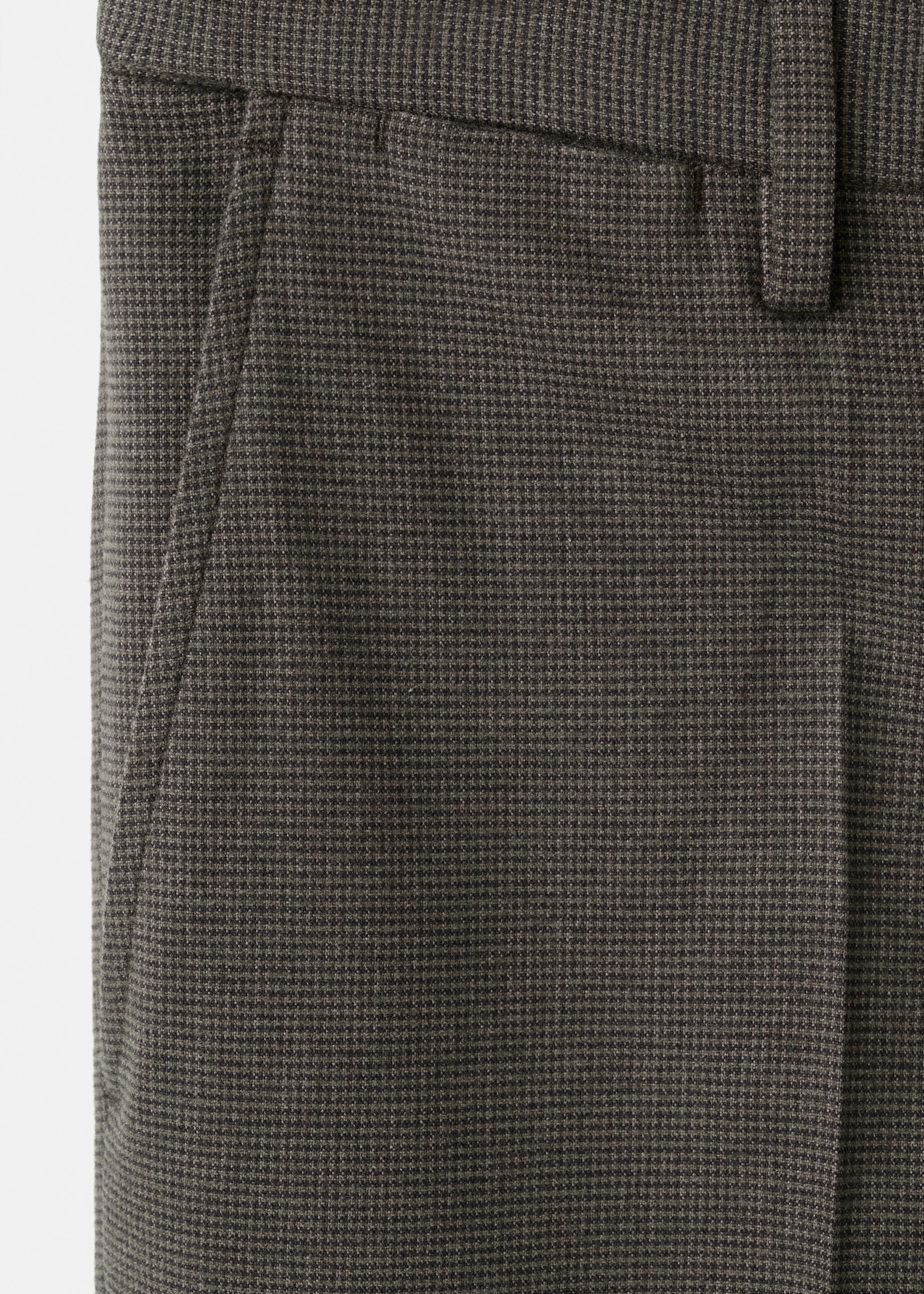 Pantalón franela slim fit - Detalle del artículo 8, Chocolate. Ref: 27001203-00.