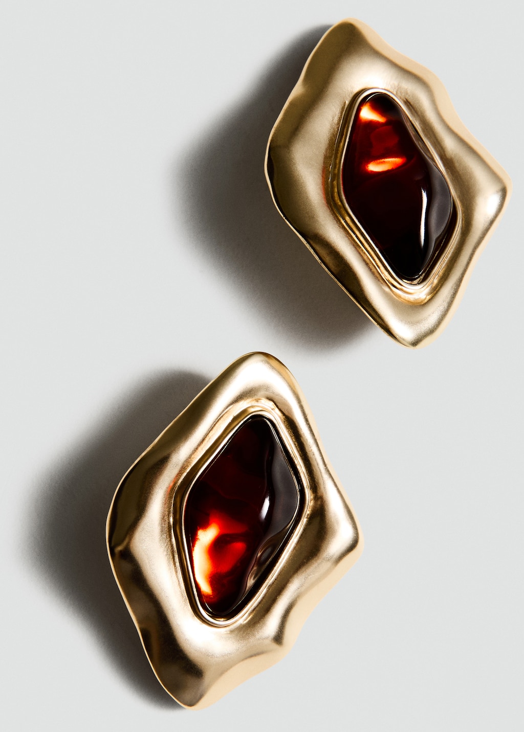 Combined irregular earrings