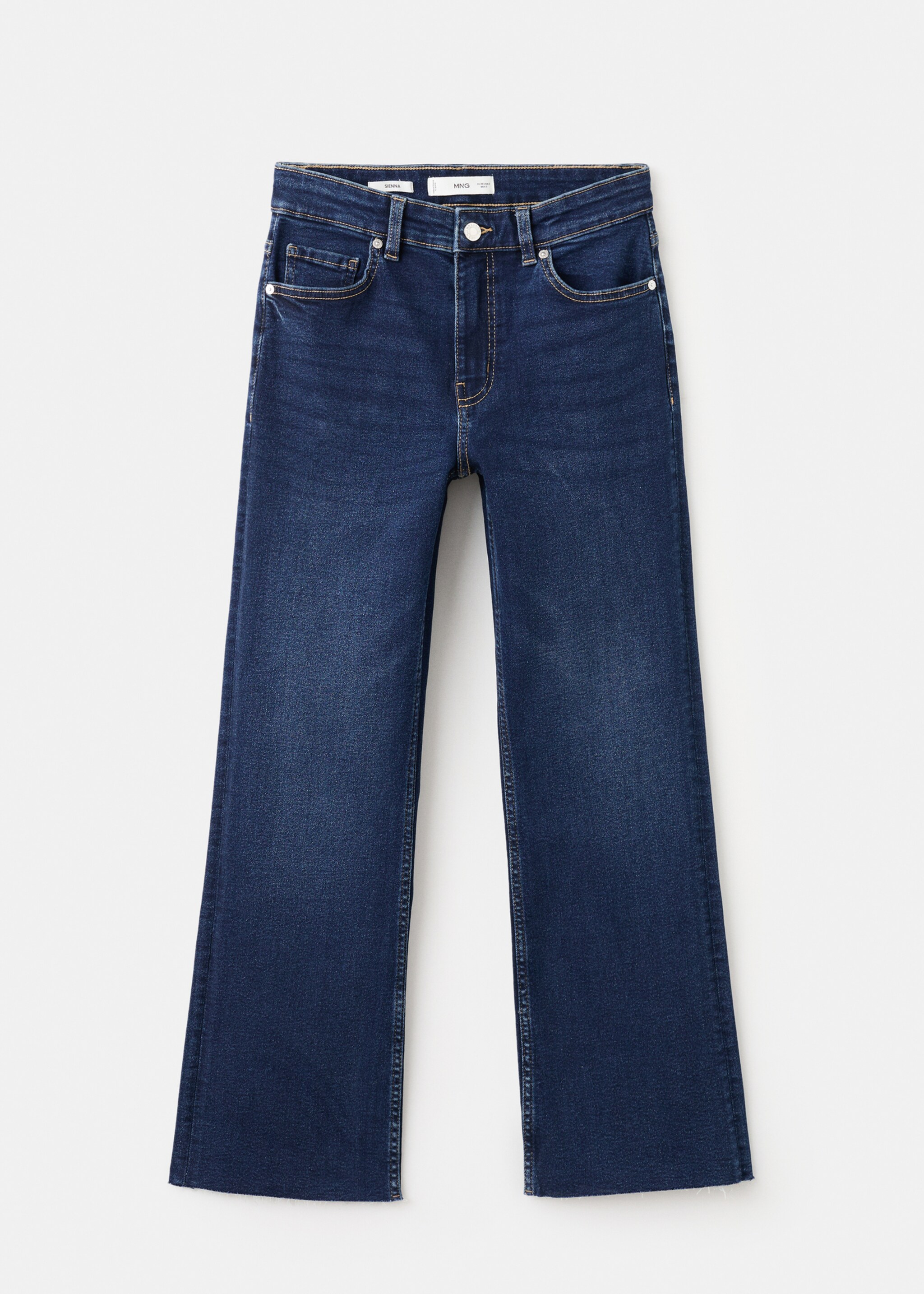 Sienna flared cropped jeans - Article without model, Dark Blue. Ref: 27001240-00.