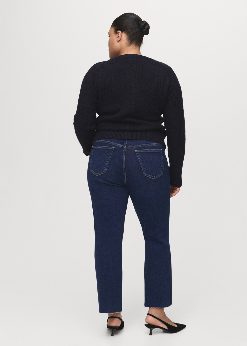 Mango Sienna flared cropped jeans