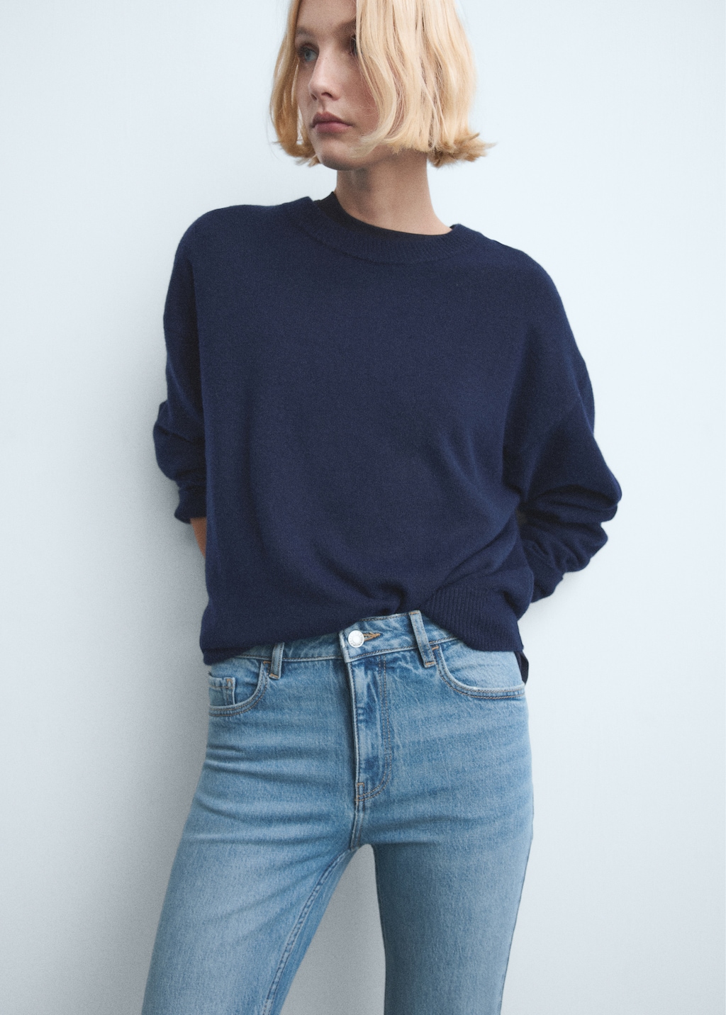 Mango Fiona flared mid-rise jeans