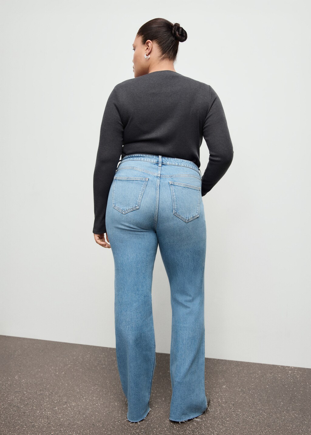 Mango Fiona flared mid-rise jeans