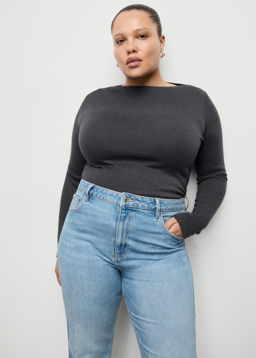 Mango Fiona flared mid-rise jeans