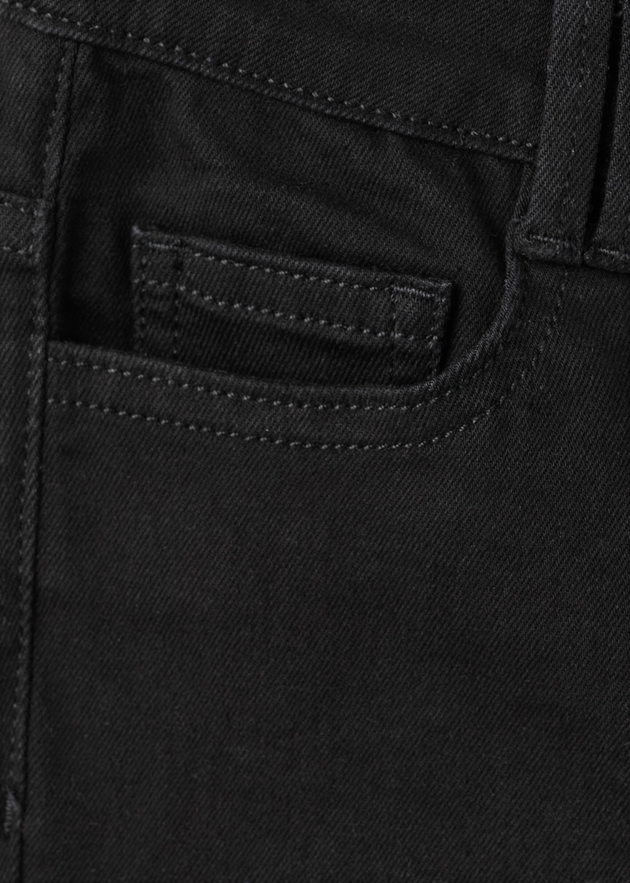 Buttons flare jeans - Details of the article 0, Black denim. Ref: 27001257-00.