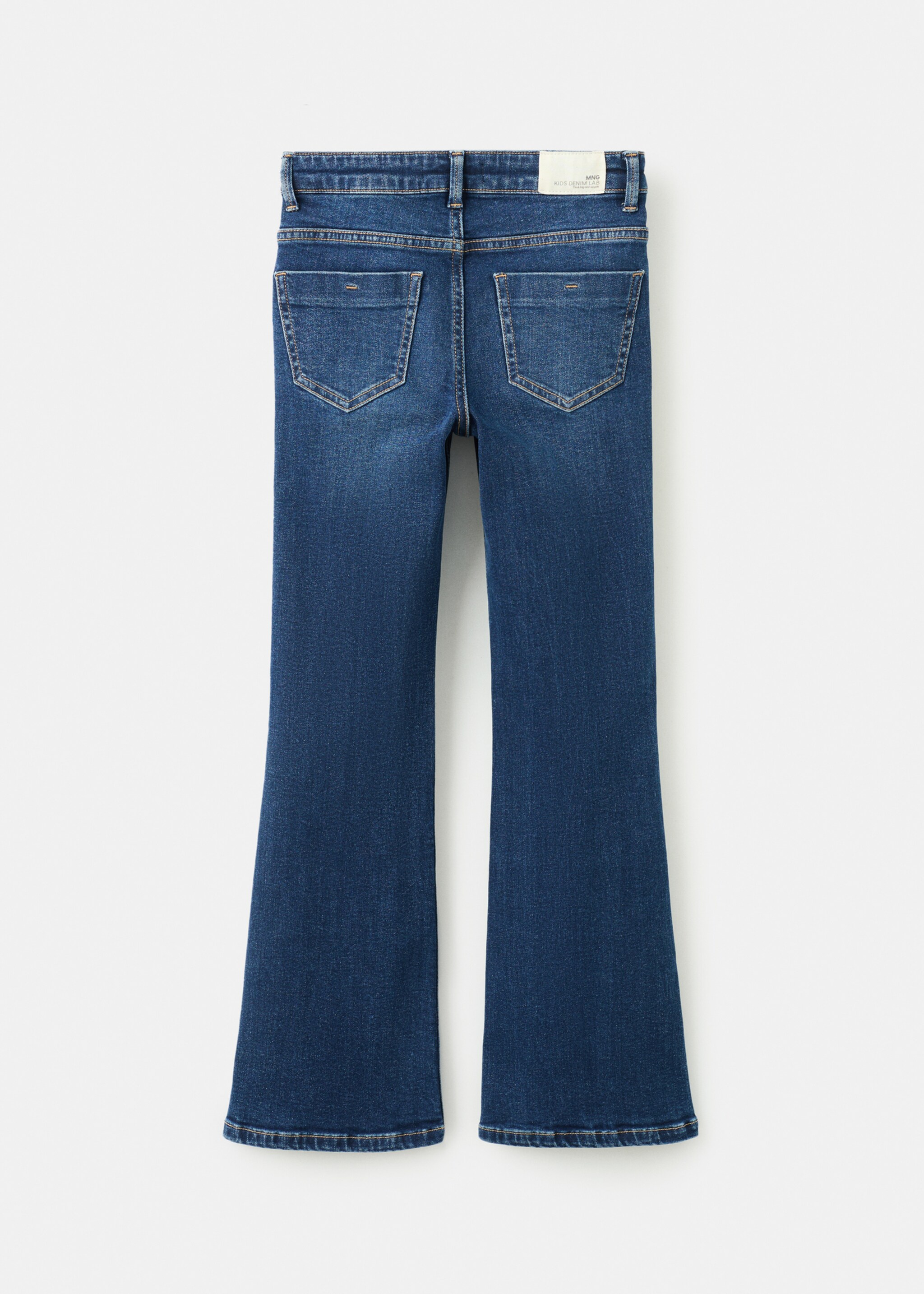 Buttons flare jeans - Reverse of the article, Dark Blue. Ref: 27001257-00.