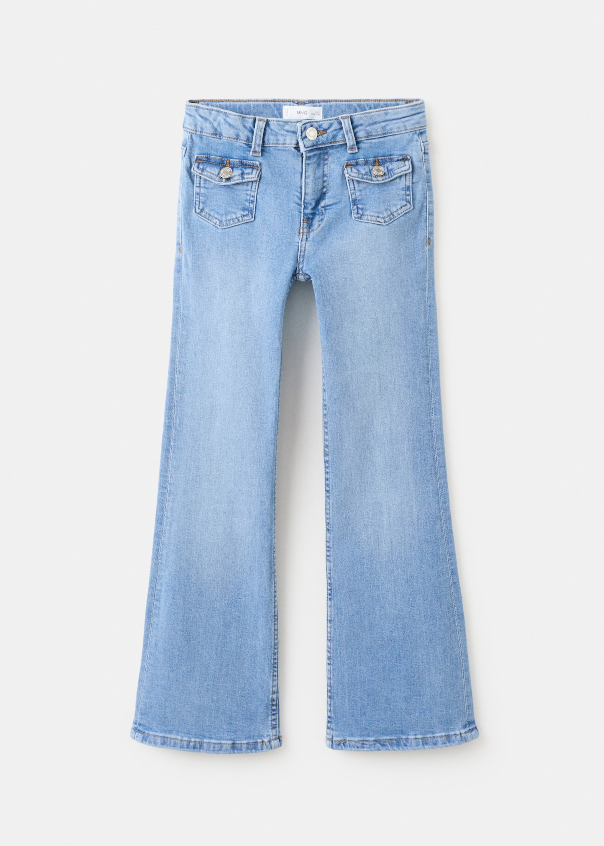 Flared jeans with pocket - Article without model, Medium Blue. Ref: 27001258-00.