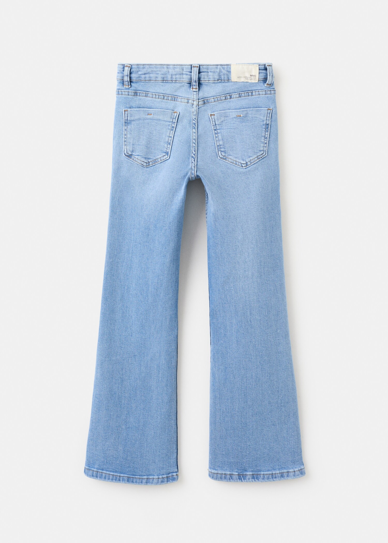 Flared jeans with pocket - Reverse of the article