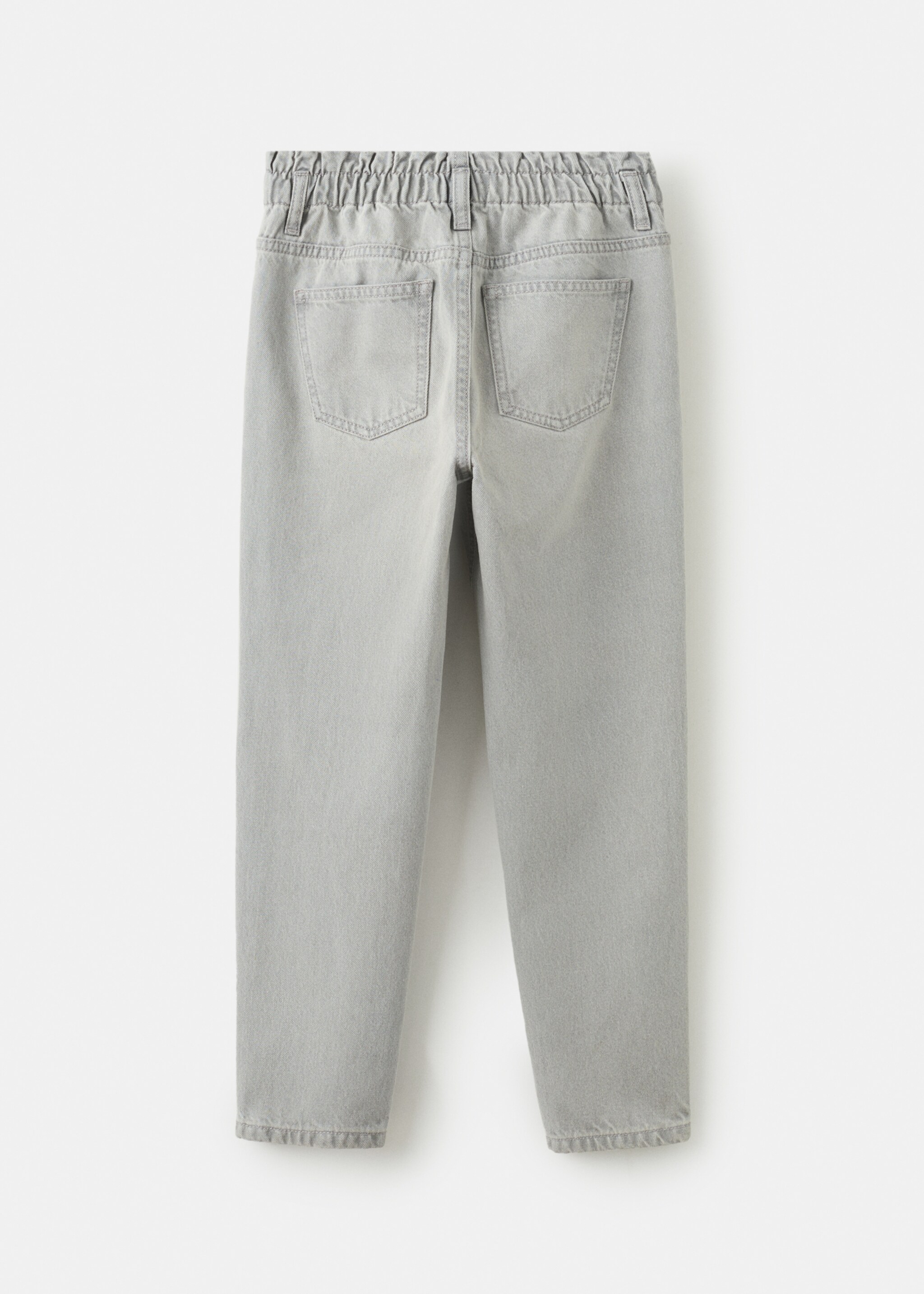 Paperbag jeans - Reverse of the article, Denim Grey. Ref: 27001261-00.