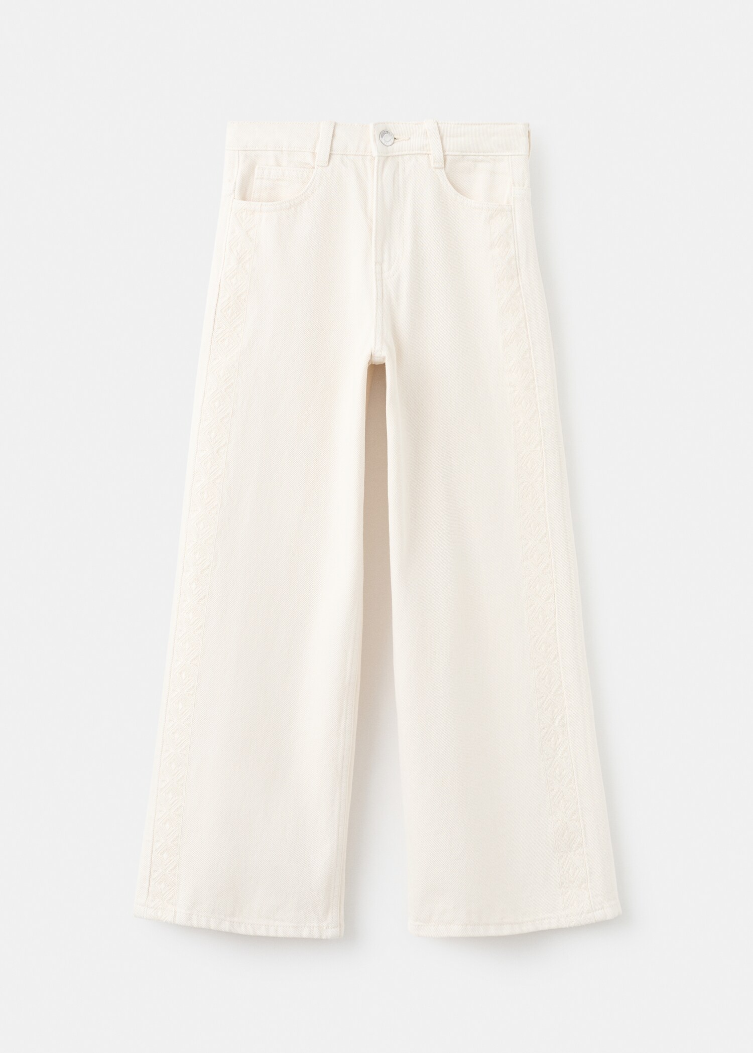 Embroidered jeans on the side - Article without model