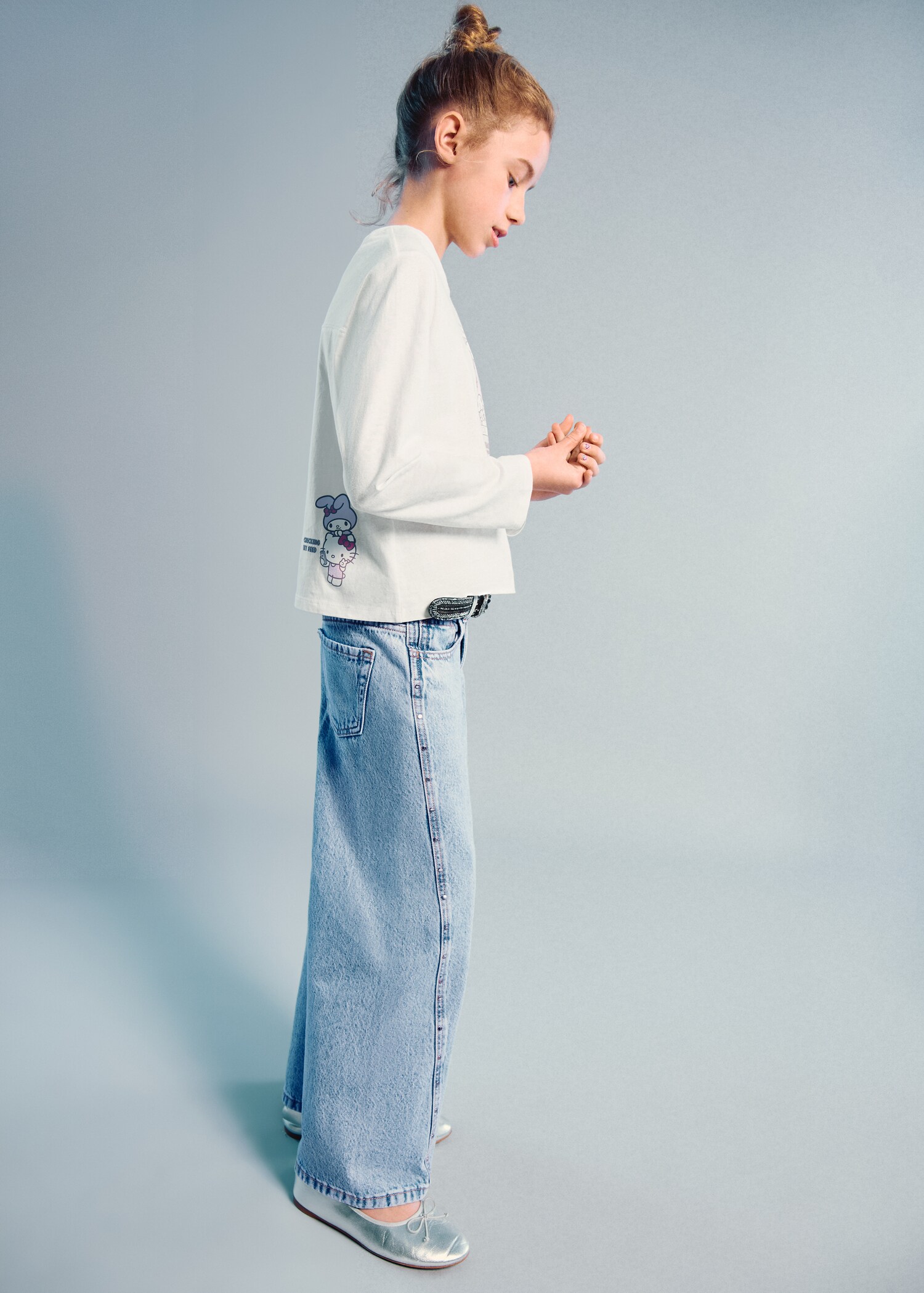 Jean wideleg clouté - Plan moyen