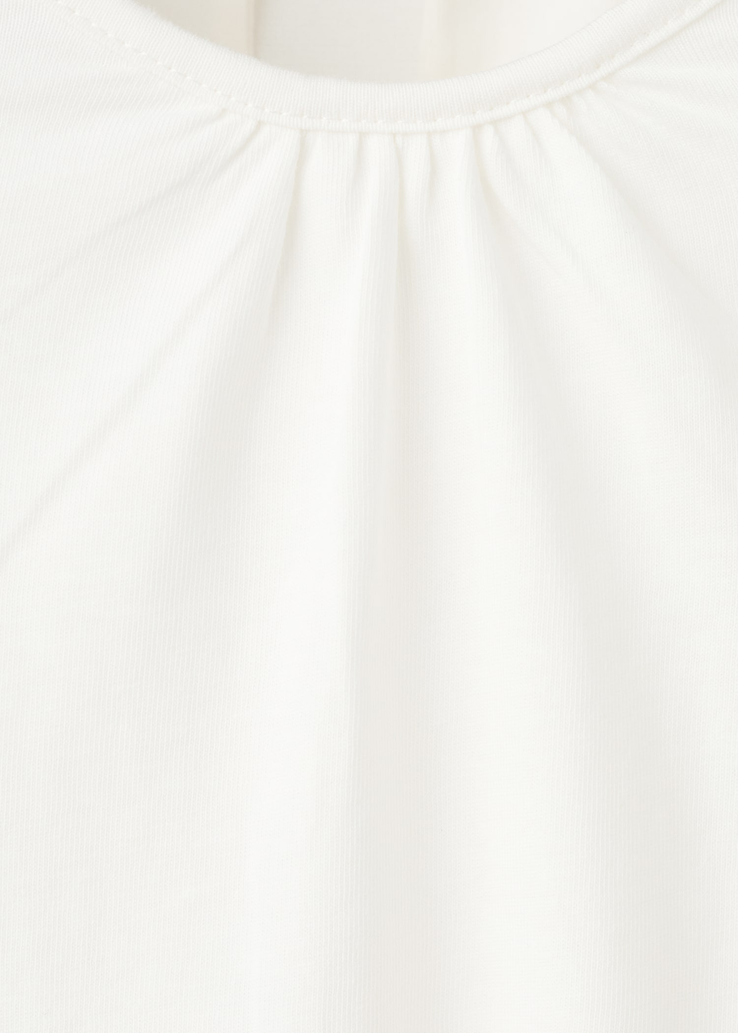 Gathered cotton t-shirt - Details of the article 0