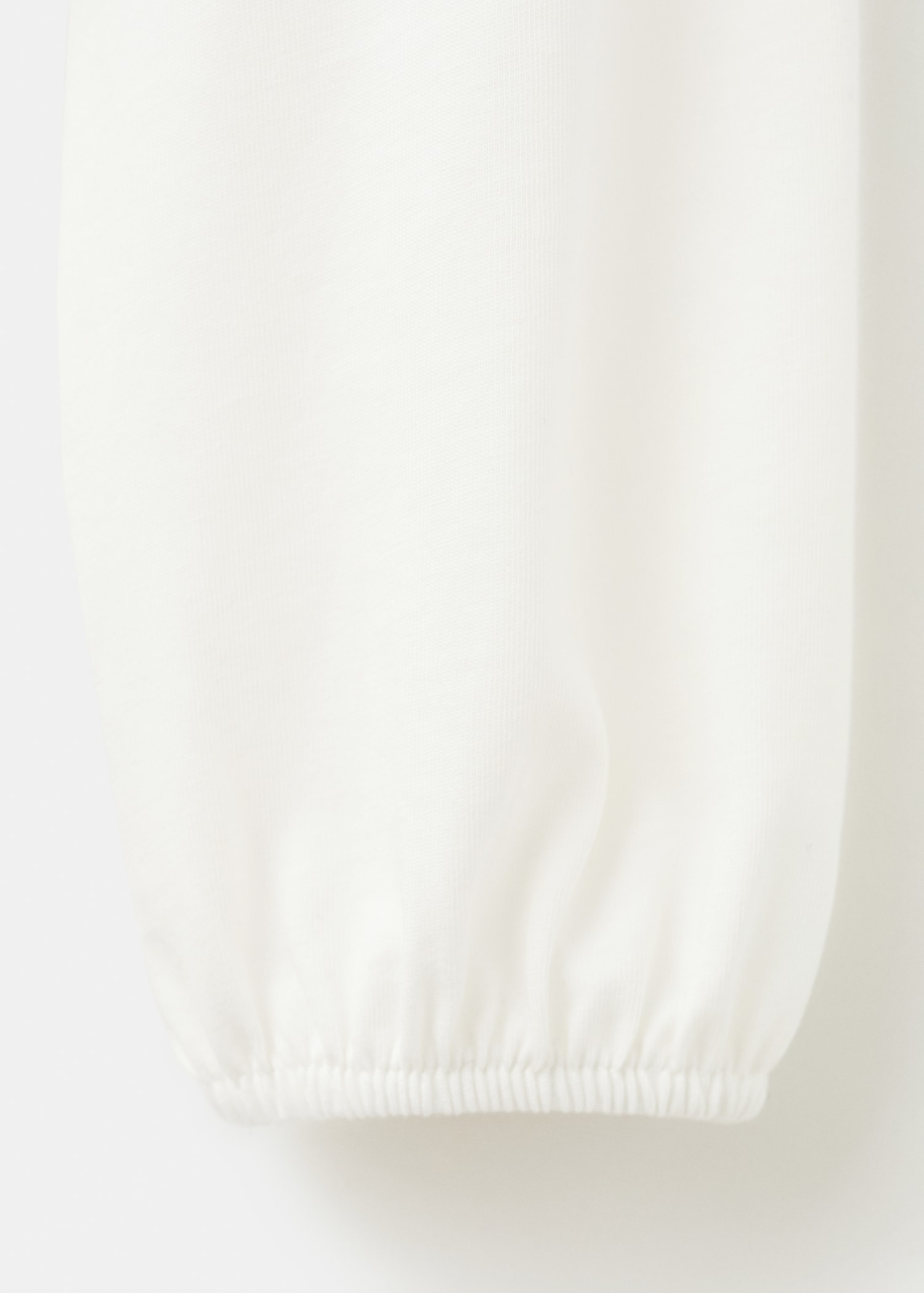 Gathered cotton t-shirt - Details of the article 8