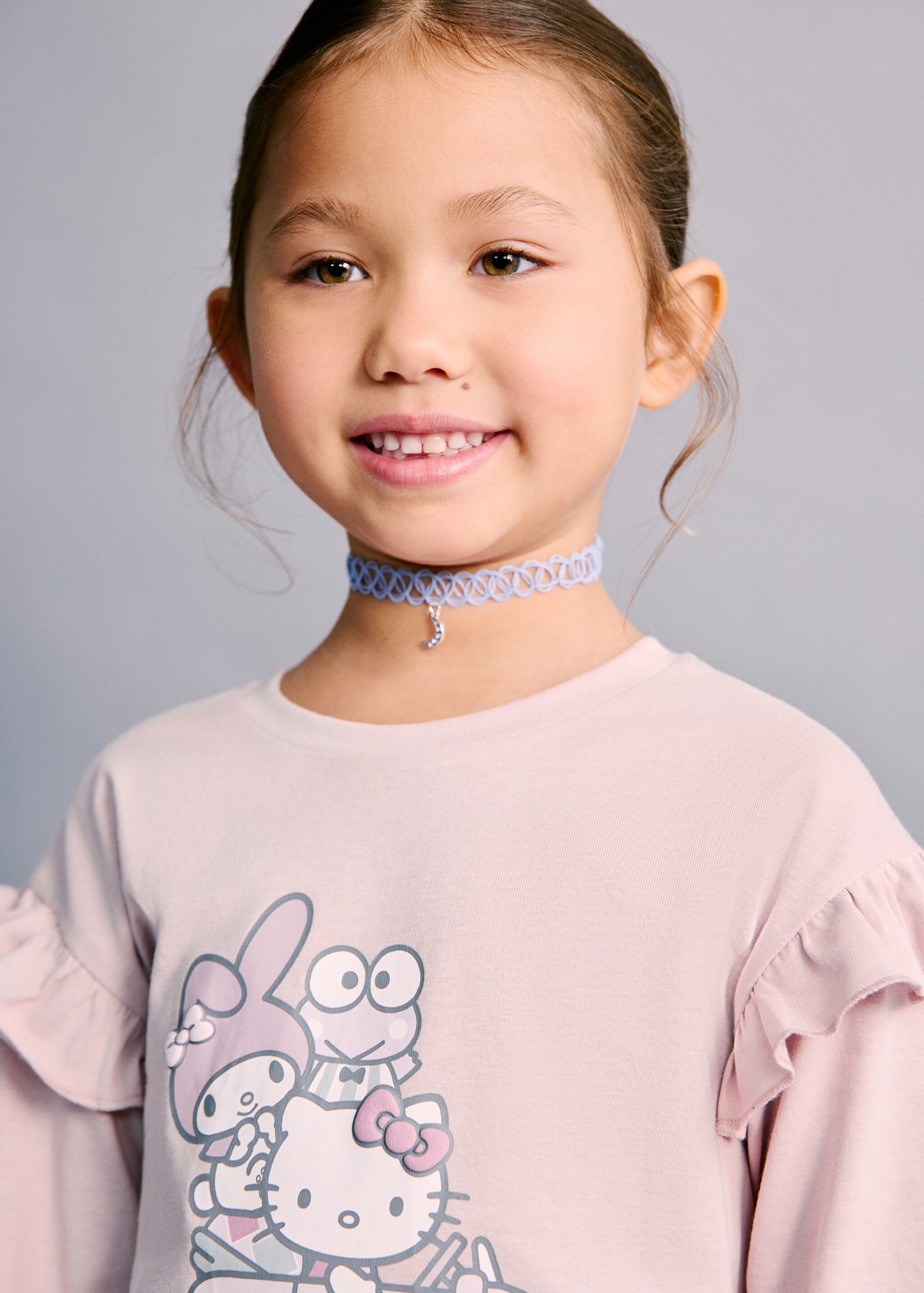 Hello Kitty t-shirt - Details of the article 1, Pink. Ref: 27001328-00.