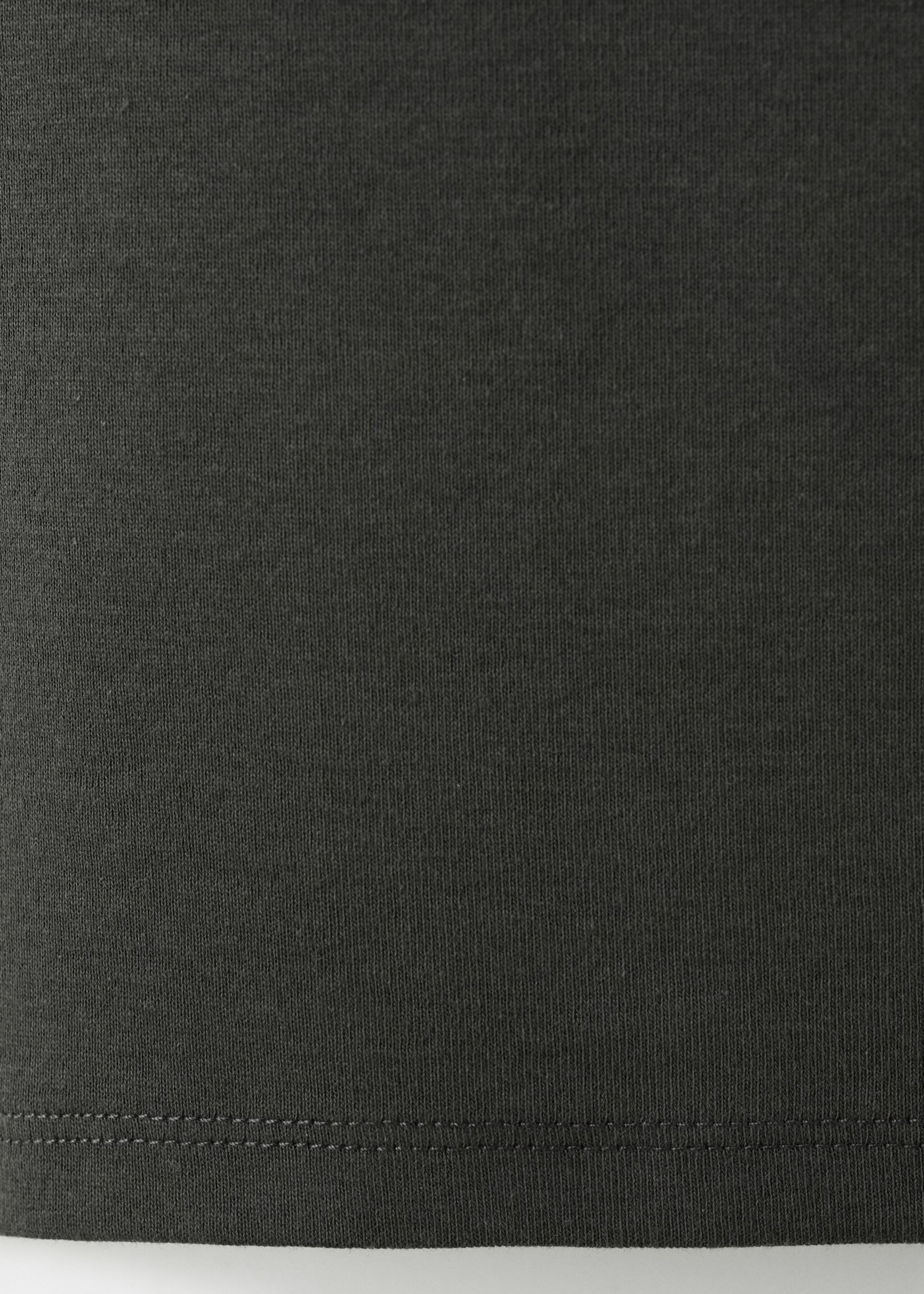 Short studded t-shirt - Details of the article 0, Charcoal. Ref: 27001331-00.