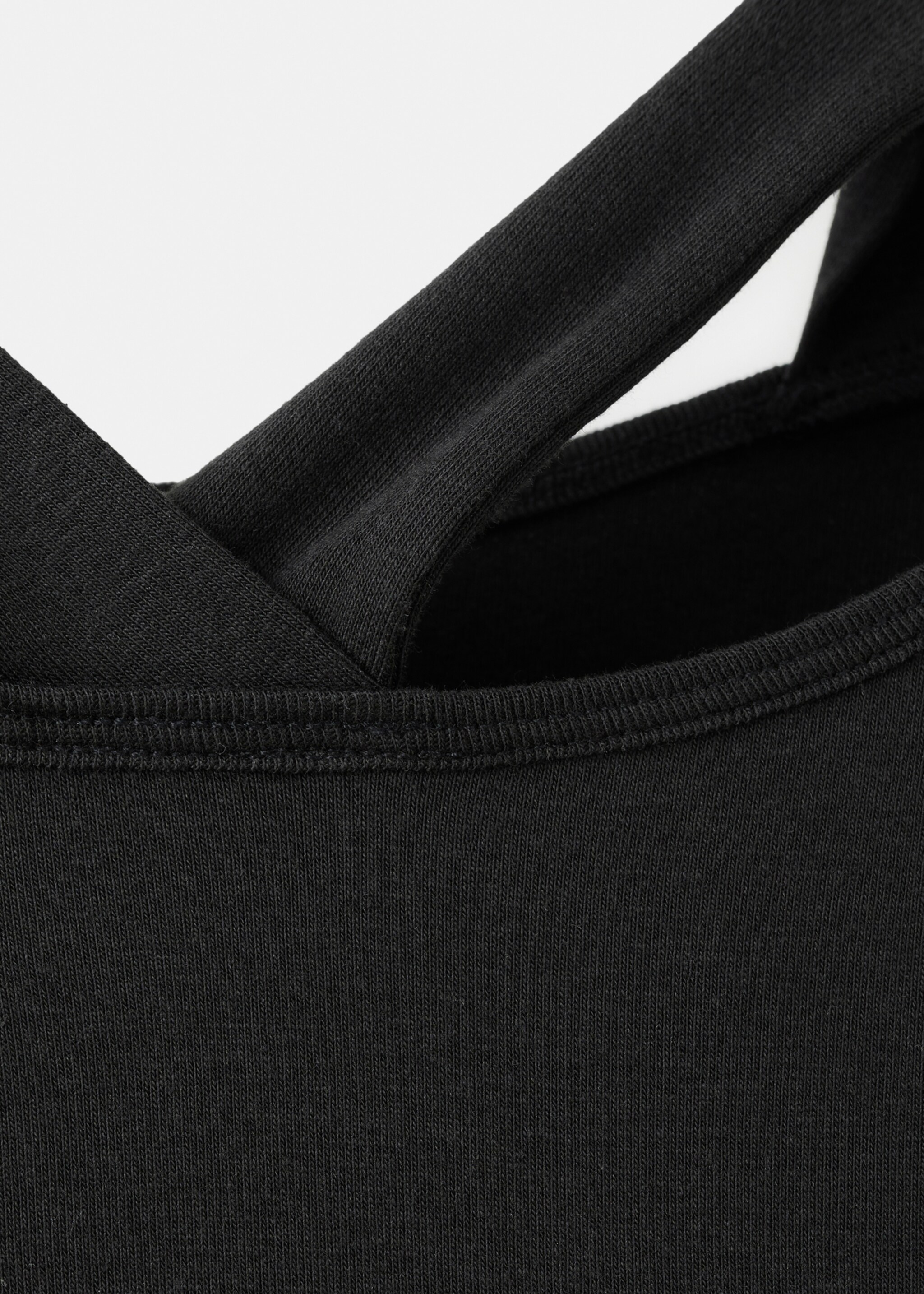 Cut-out t-shirt - Details of the article 8, Black. Ref: 27001332-00.