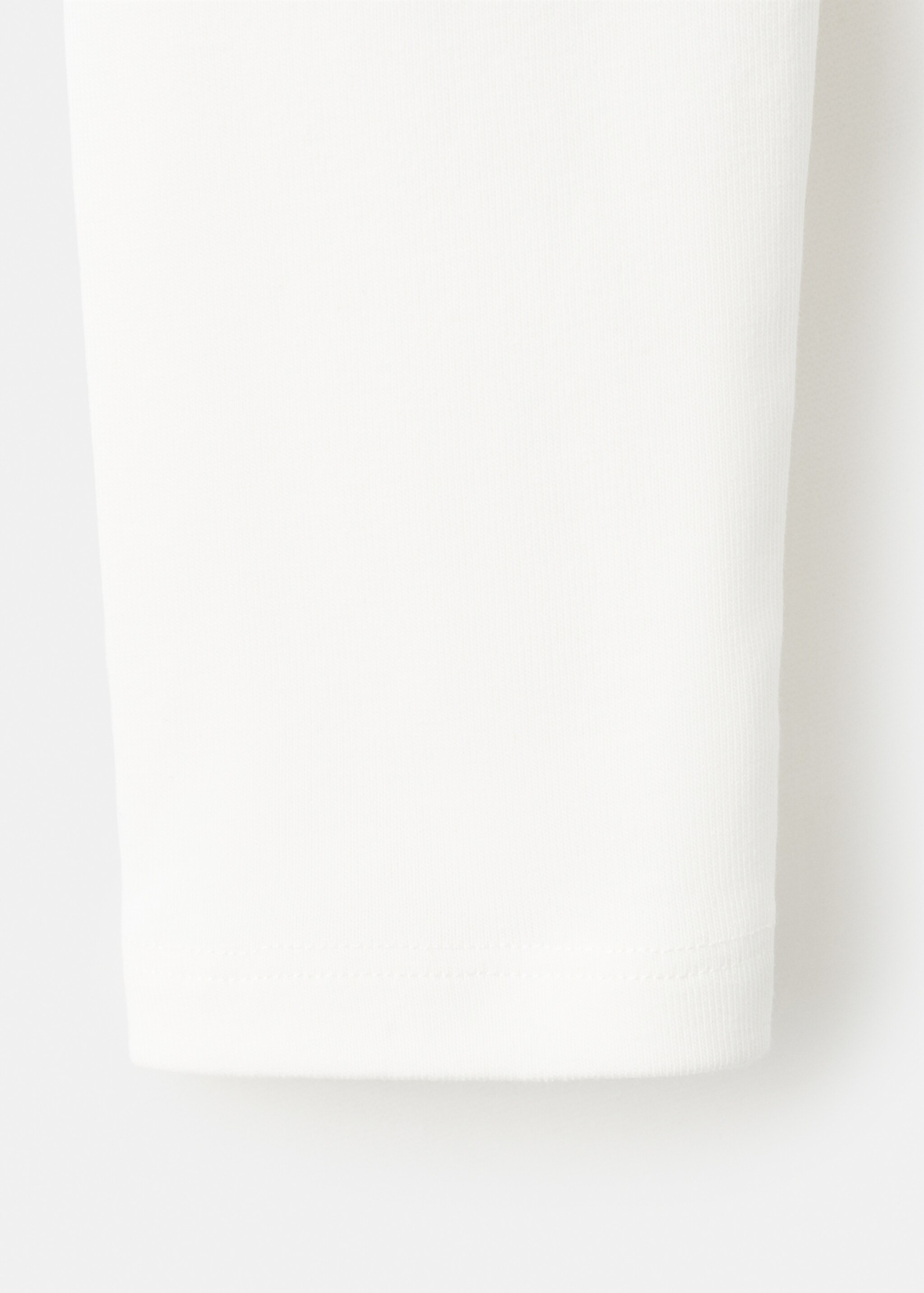 Asymmetrical t-shirt with cut-out - Details of the article 0, Off White. Ref: 27001335-00.