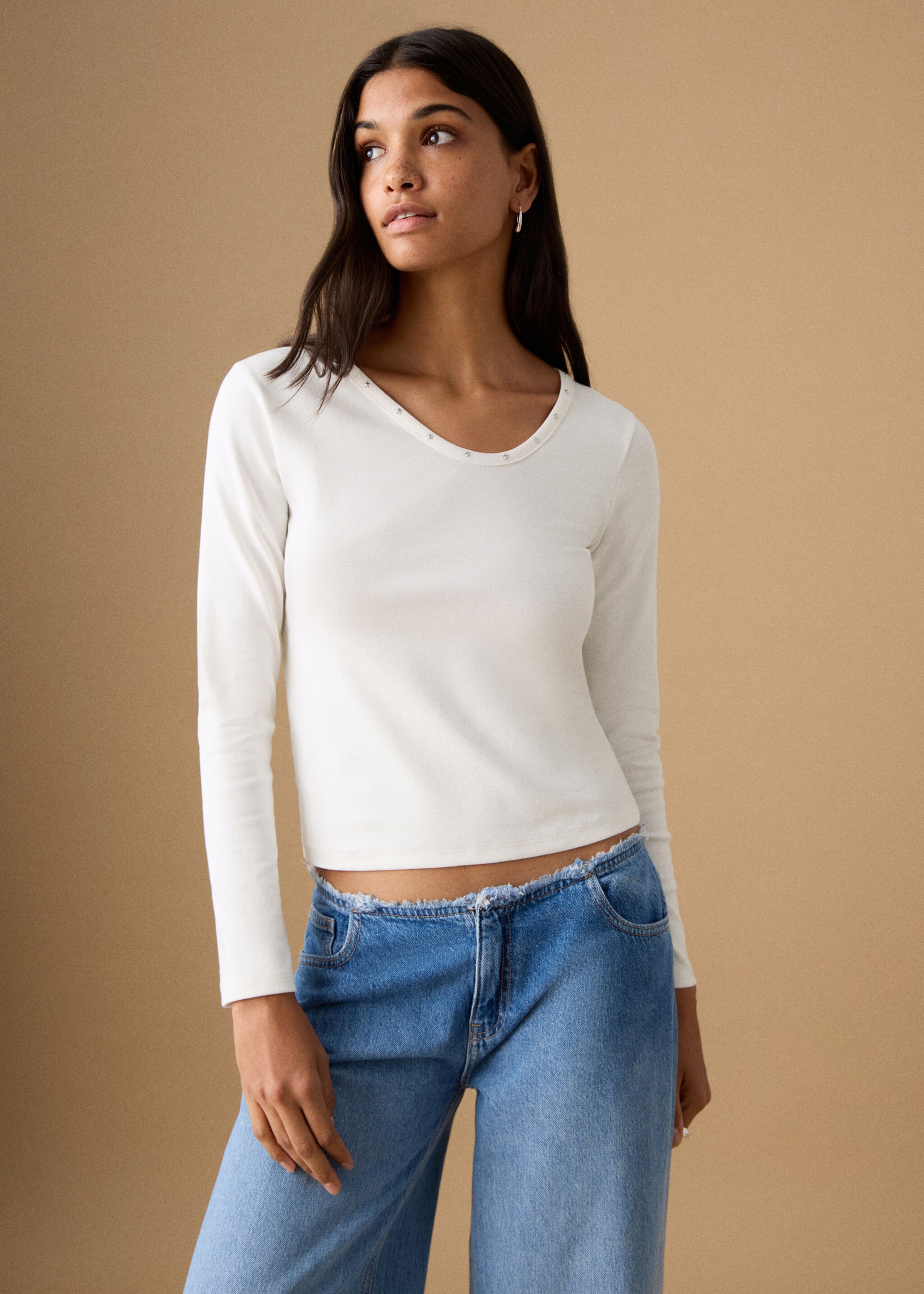 Star-studded t-shirt - Medium plane, Off White. Ref: 27001336-00.