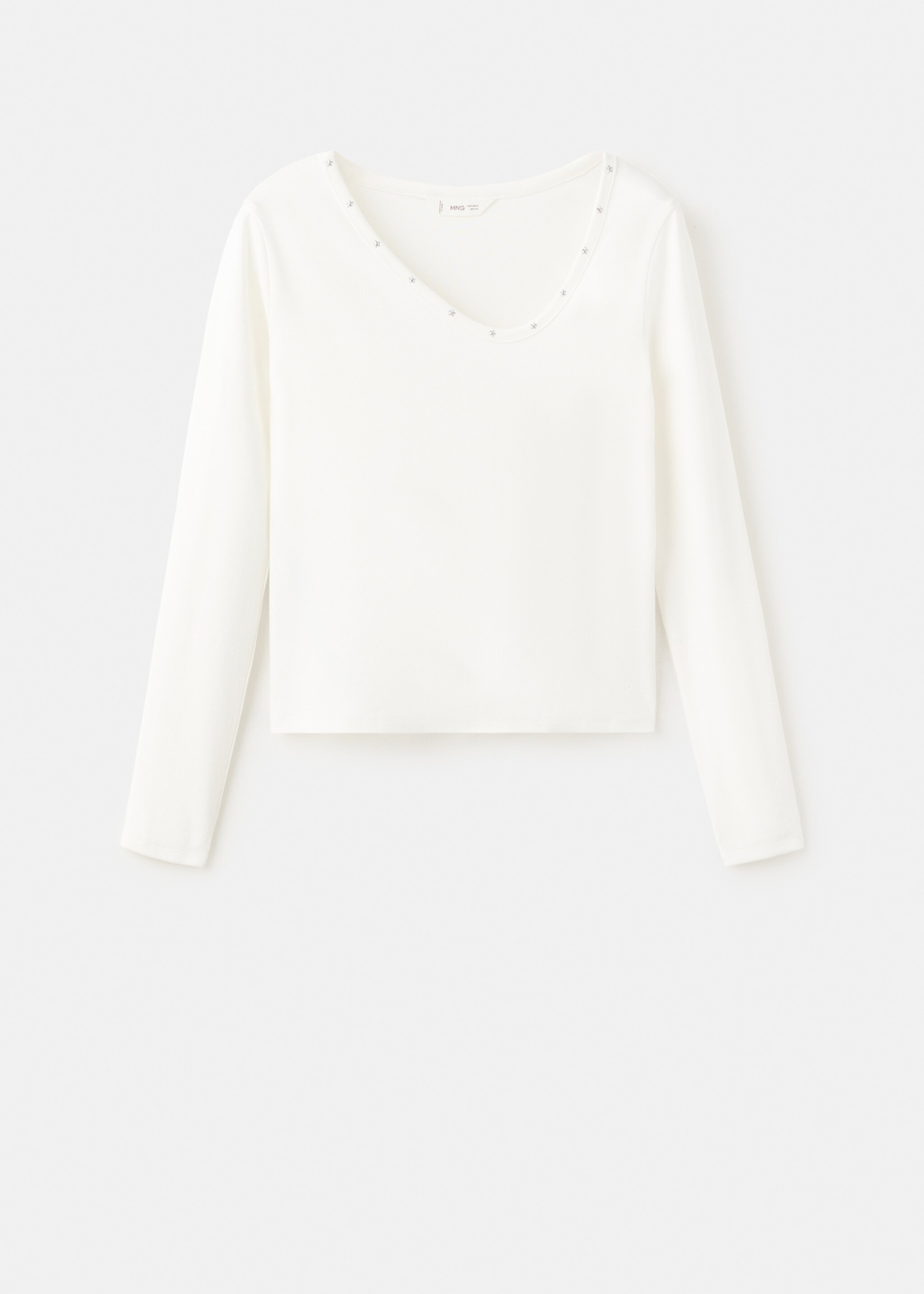 Star-studded t-shirt - Article without model, Off White. Ref: 27001336-00.