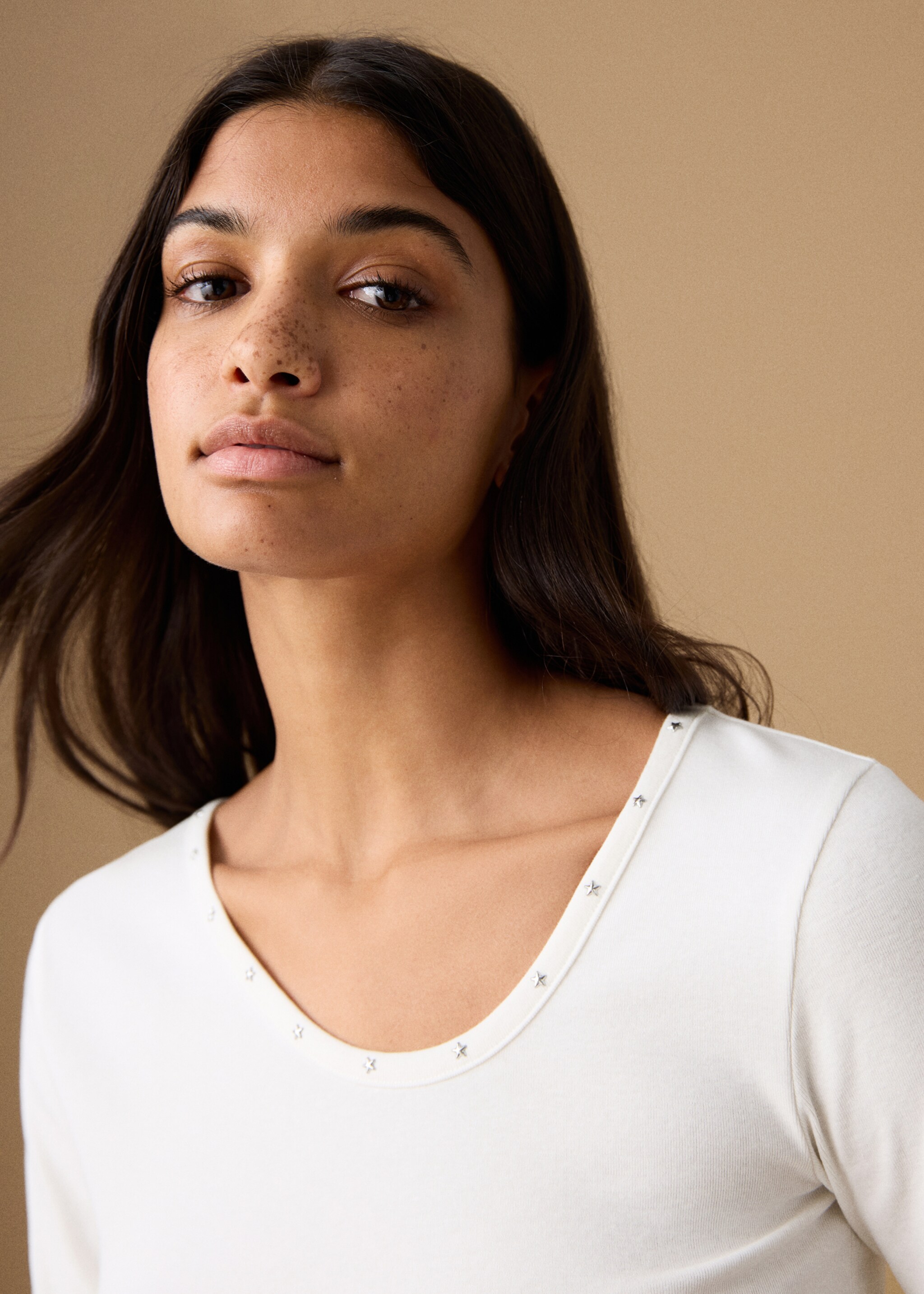 Star-studded t-shirt - Details of the article 1, Off White. Ref: 27001336-00.