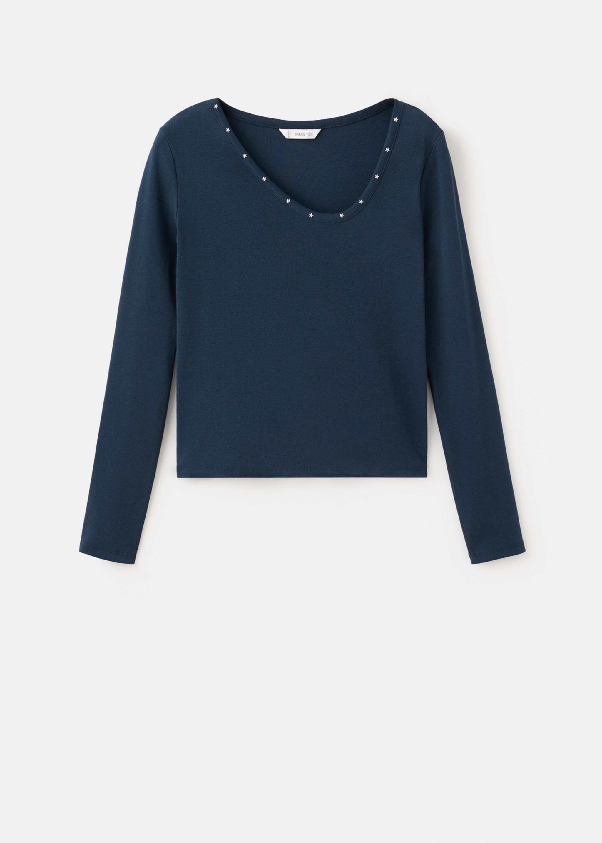 Star-studded t-shirt - Article without model, Navy. Ref: 27001336-00.