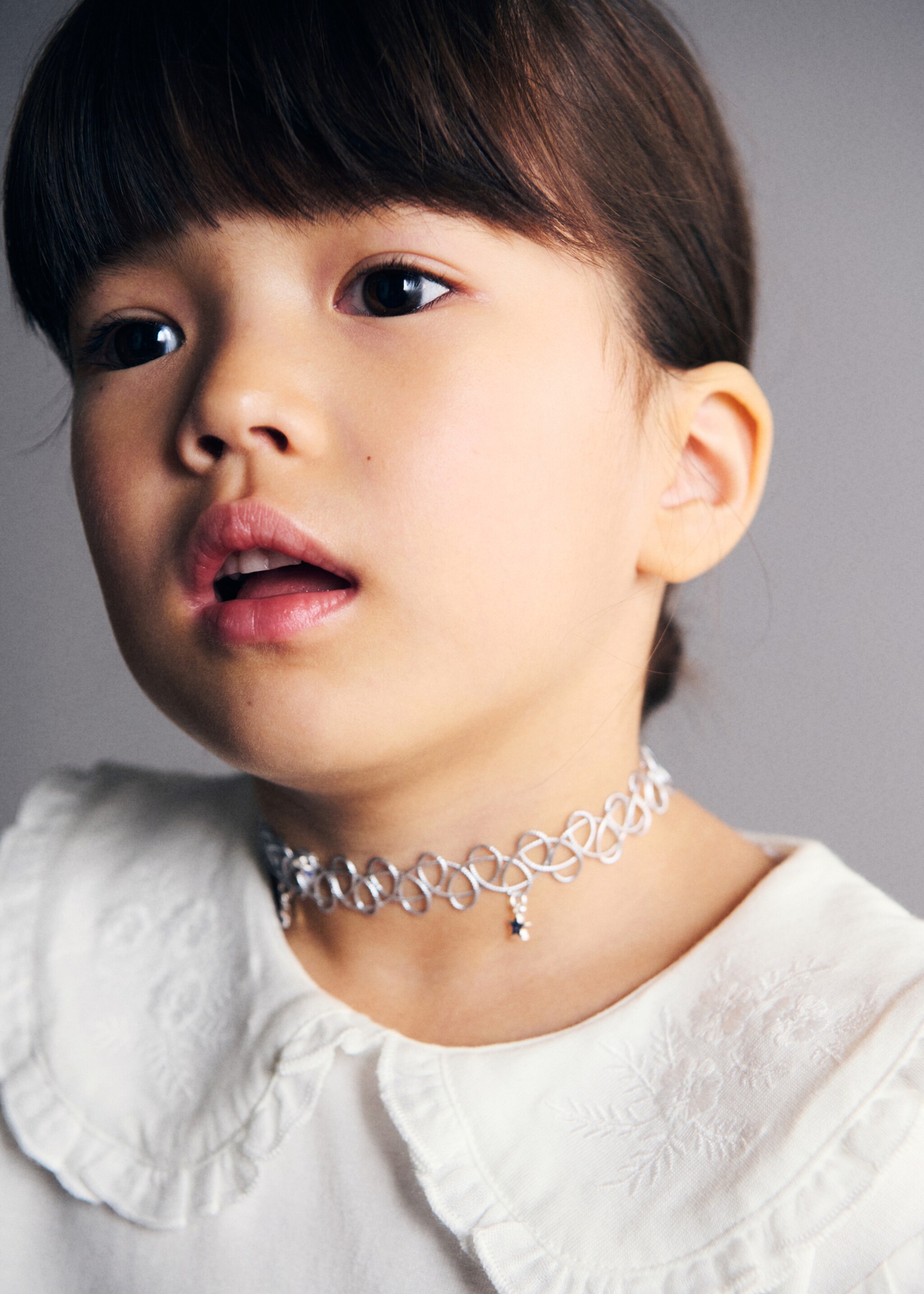 T-shirt coton brodé - Détail de l'article 1, Blanc cassé. Ref: 27001338-00.