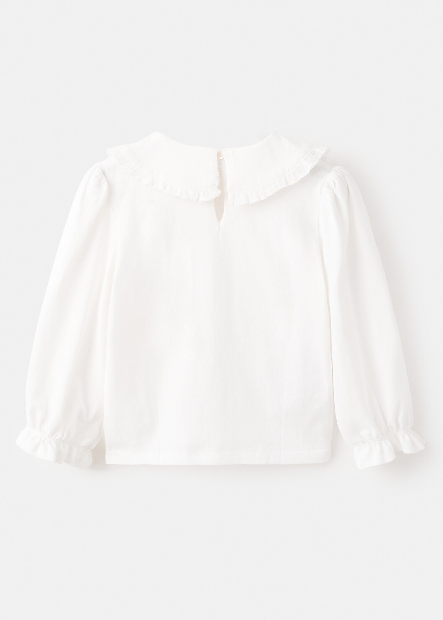 Embroidered cotton T-shirt - Reverse of the article