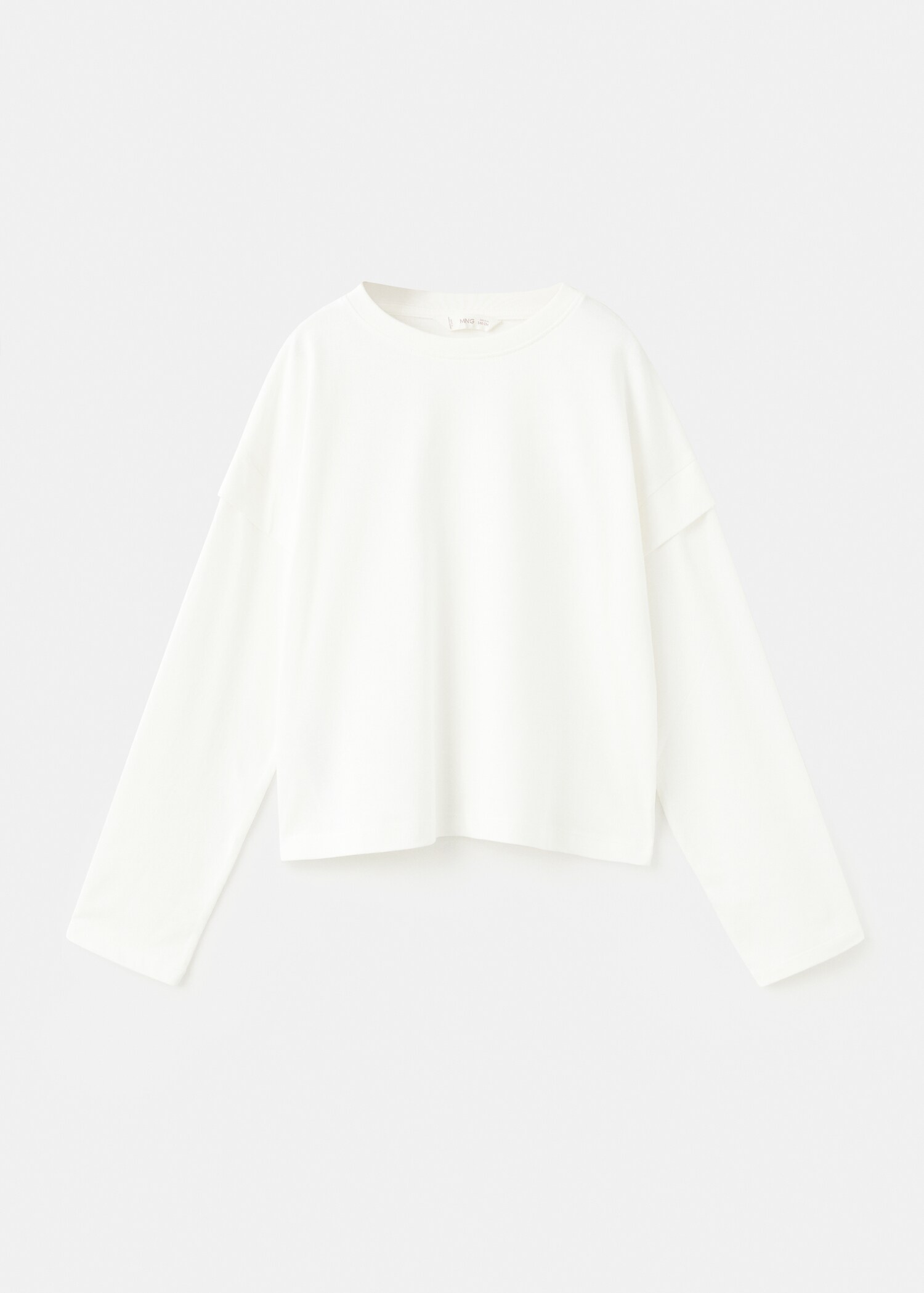 T-shirt met detail op mouw - Artikel zonder model