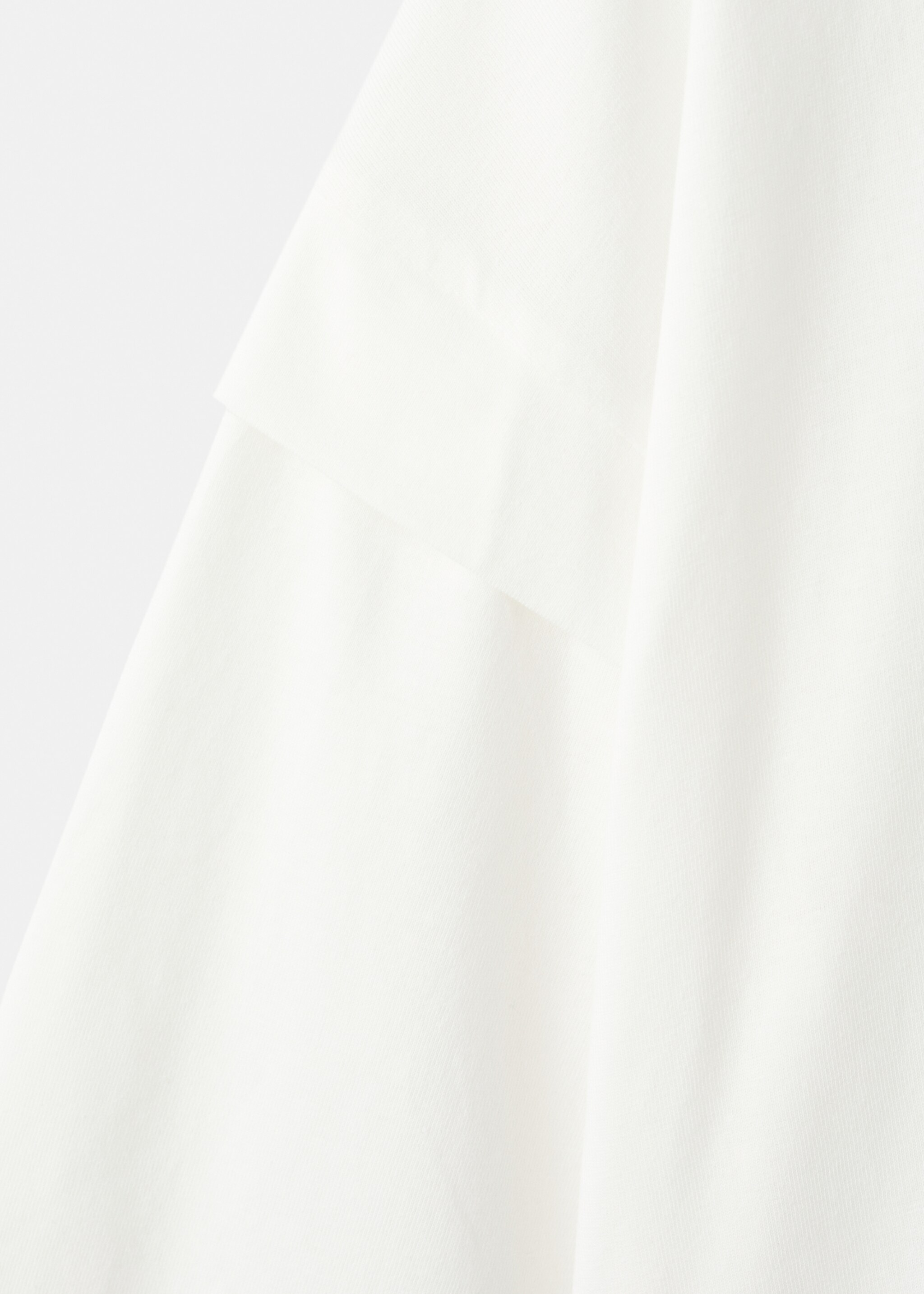 T-shirt met detail op mouw - Detail van het artikel 0, Gebroken wit. Ref: 27001339-00.