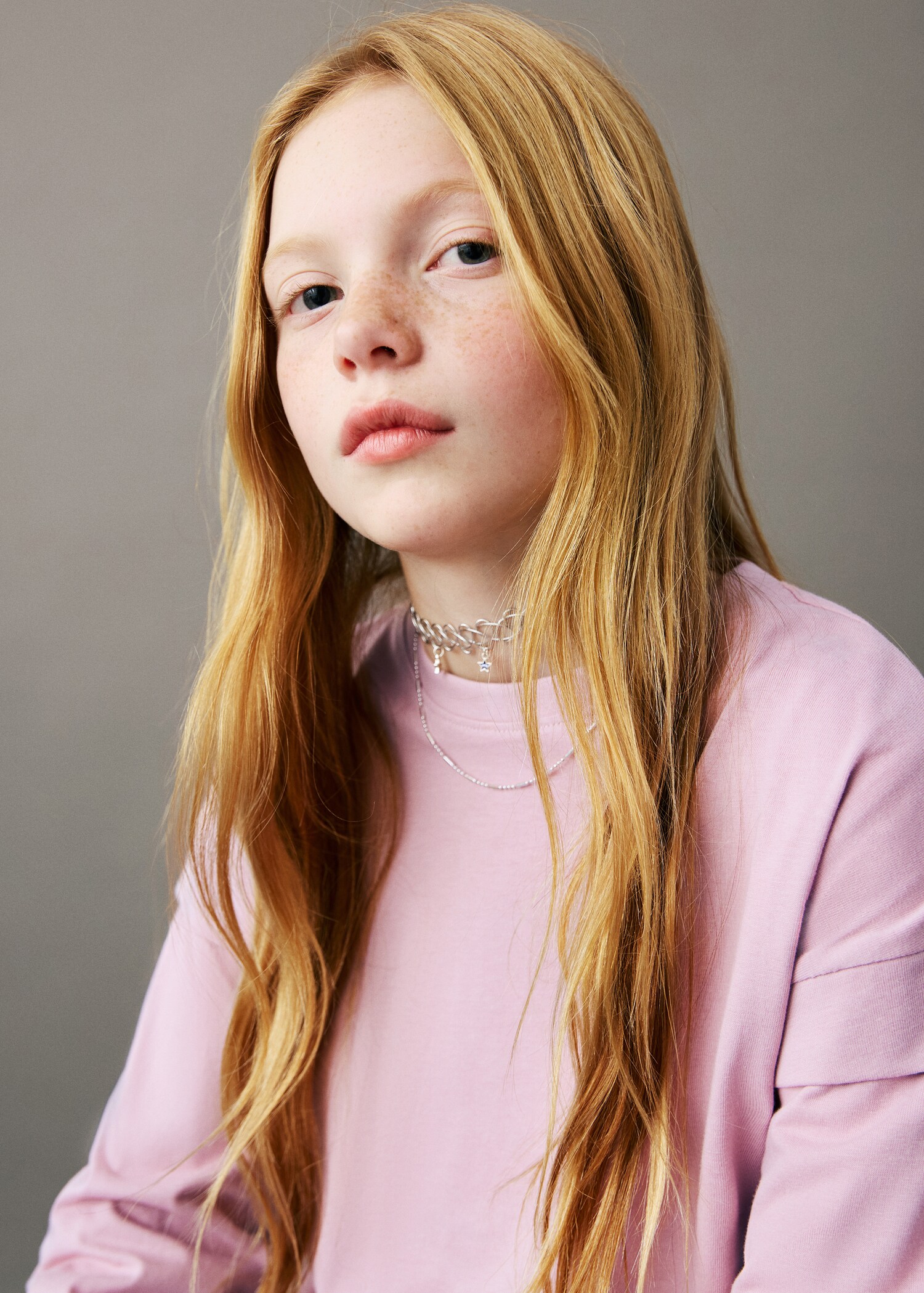 T-shirt met detail op mouw - Middenvlak