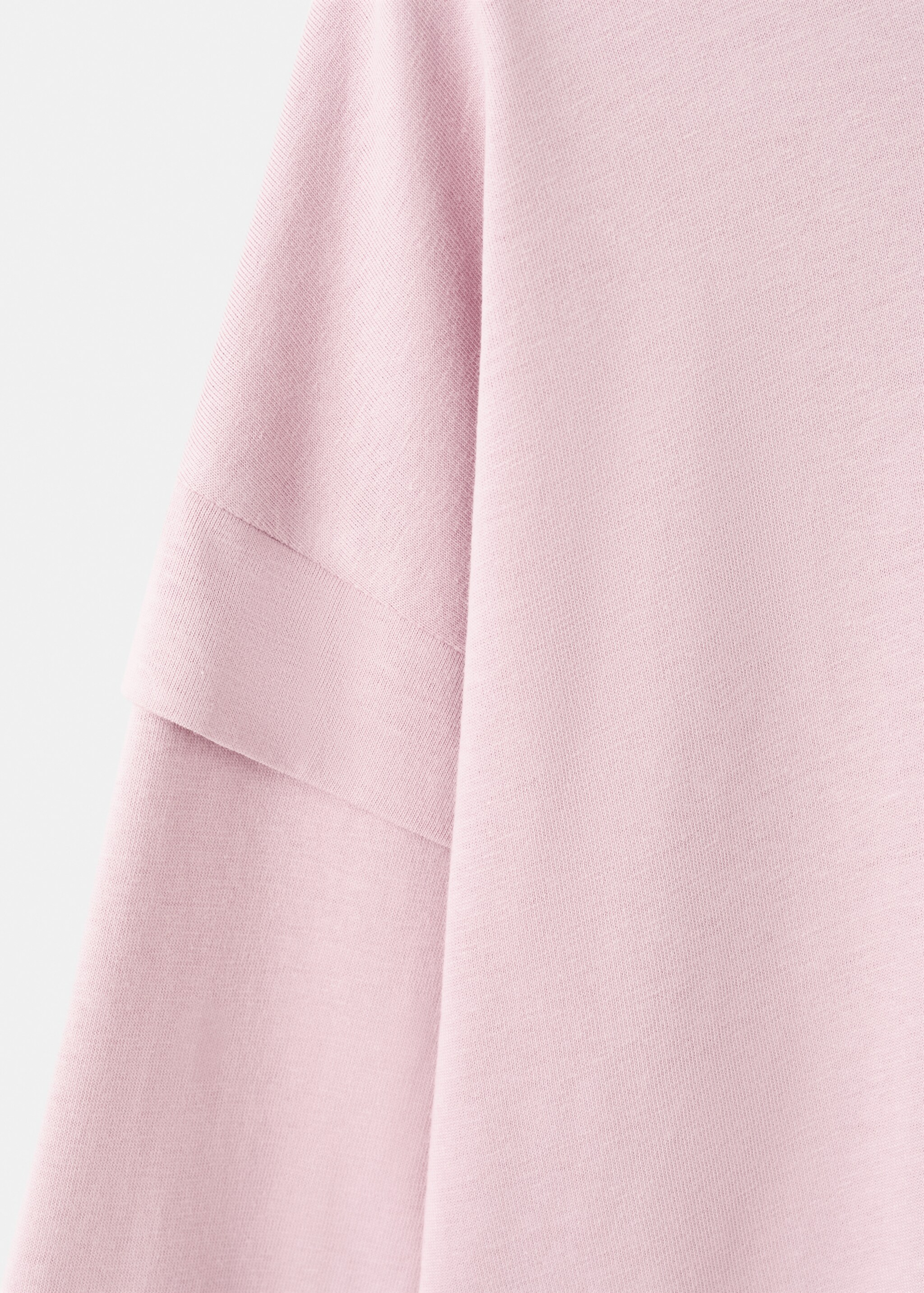 T-shirt met detail op mouw - Detail van het artikel 0, Roze. Ref: 27001339-00.