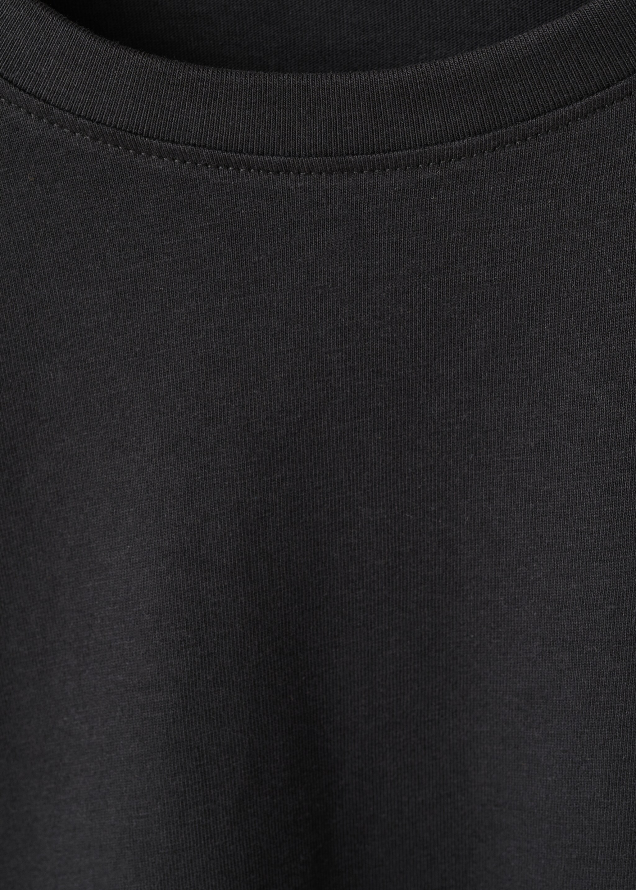 T-shirt met detail op mouw - Detail van het artikel 8, Zwart. Ref: 27001339-00.