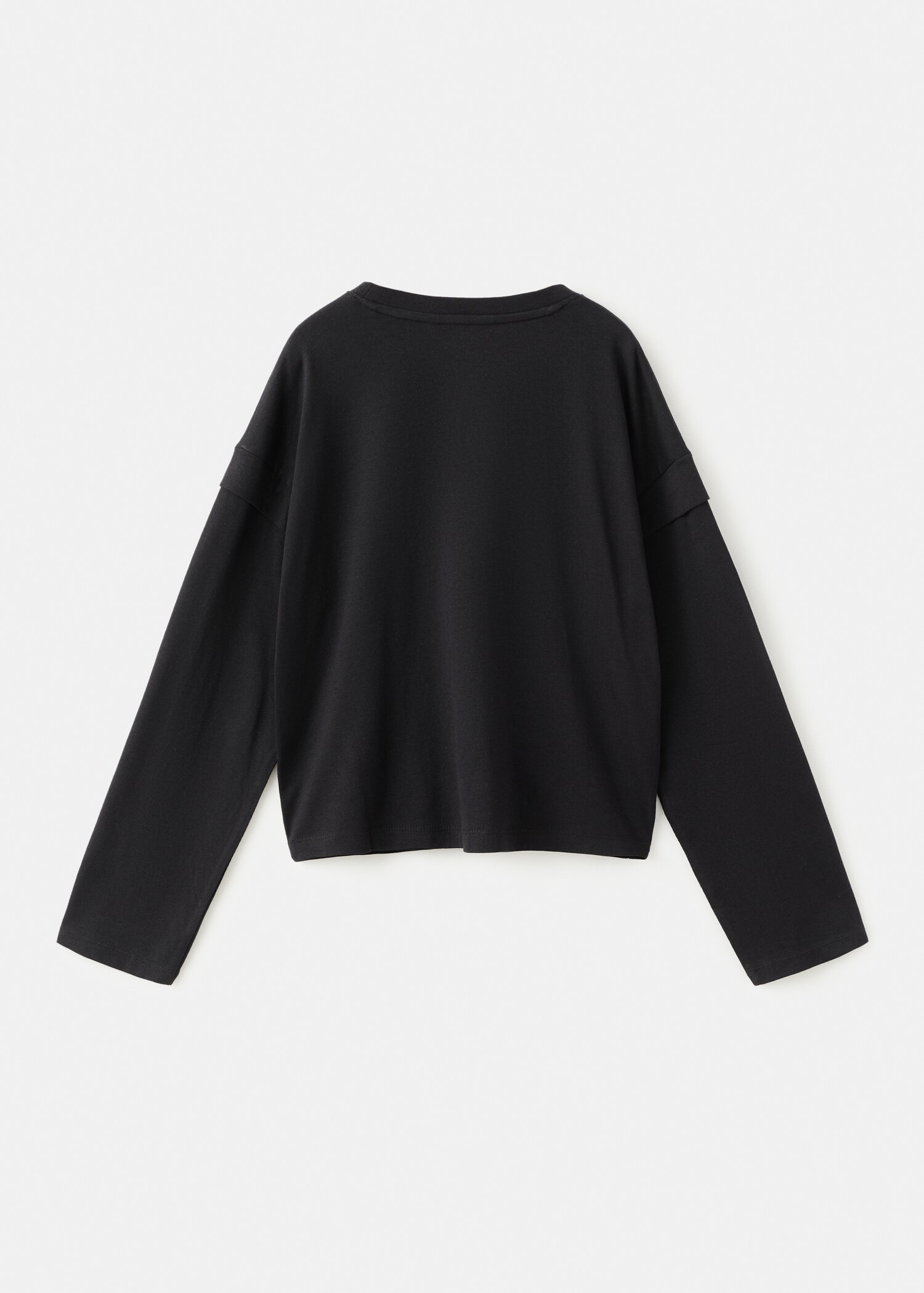 T-shirt met detail op mouw - Achterkant van het artikel