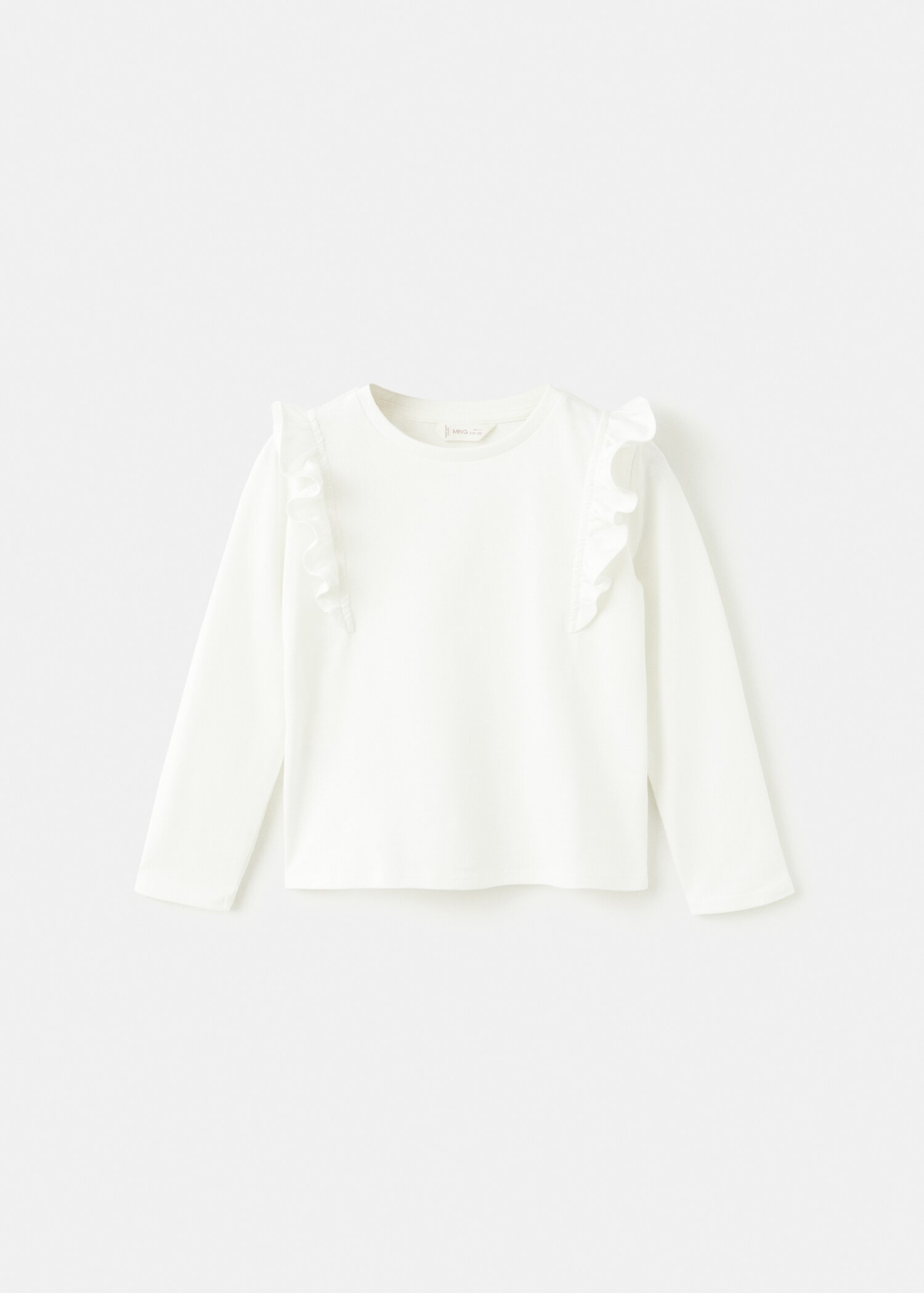 Frills cotton t-shirt - Article without model