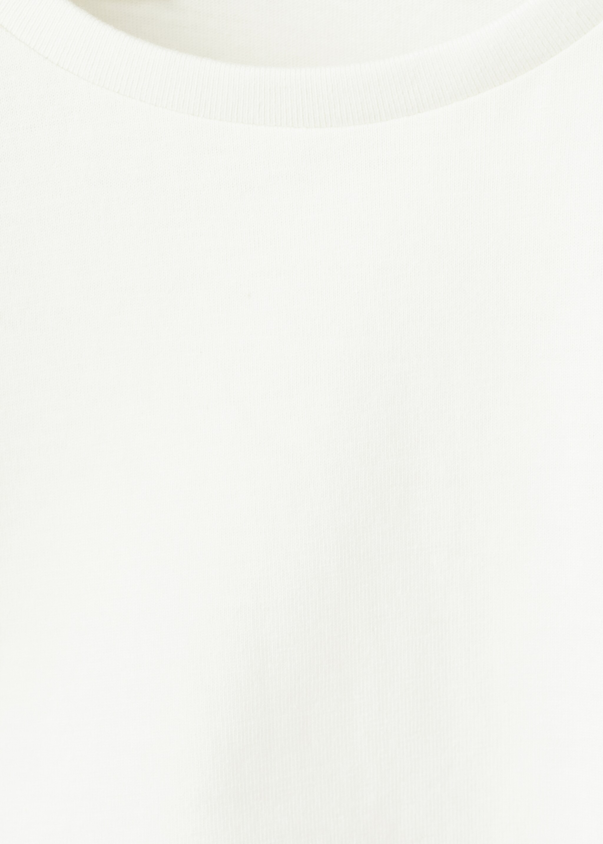 Frills cotton t-shirt - Details of the article 8, Off White. Ref: 27001340-00.